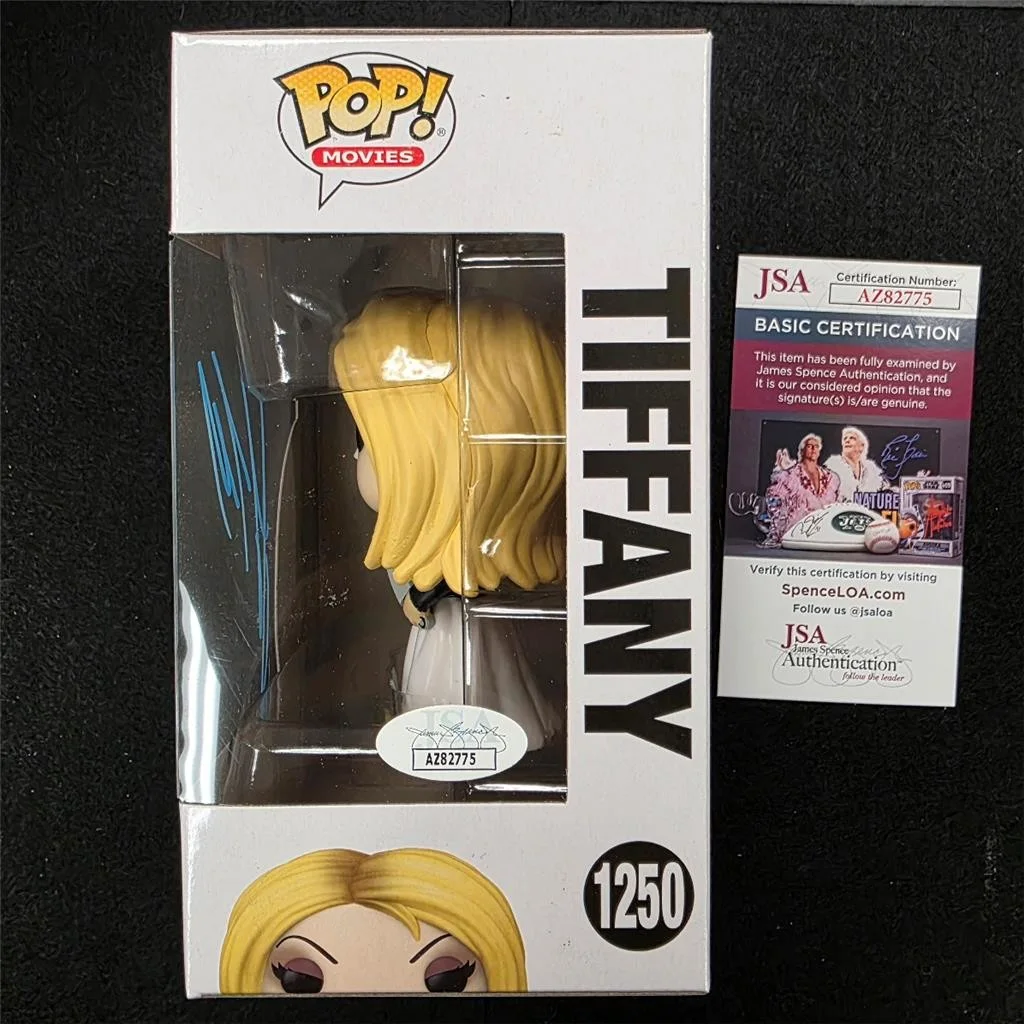 Jennifer Tilly — Jennifer Tilly signed Bride of Chucky Tiffany Funko Pop! 1250 Blue autograph JSA, изображение 2