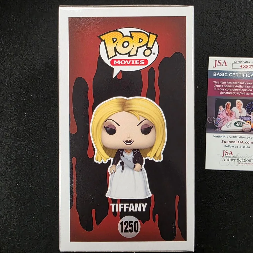 Jennifer Tilly — Jennifer Tilly signed Bride of Chucky Tiffany Funko Pop! 1250 Blue autograph JSA, изображение 4