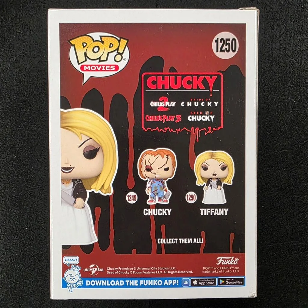 Jennifer Tilly — Jennifer Tilly signed Bride of Chucky Tiffany Funko Pop! 1250 YLW autograph JSA, изображение 3