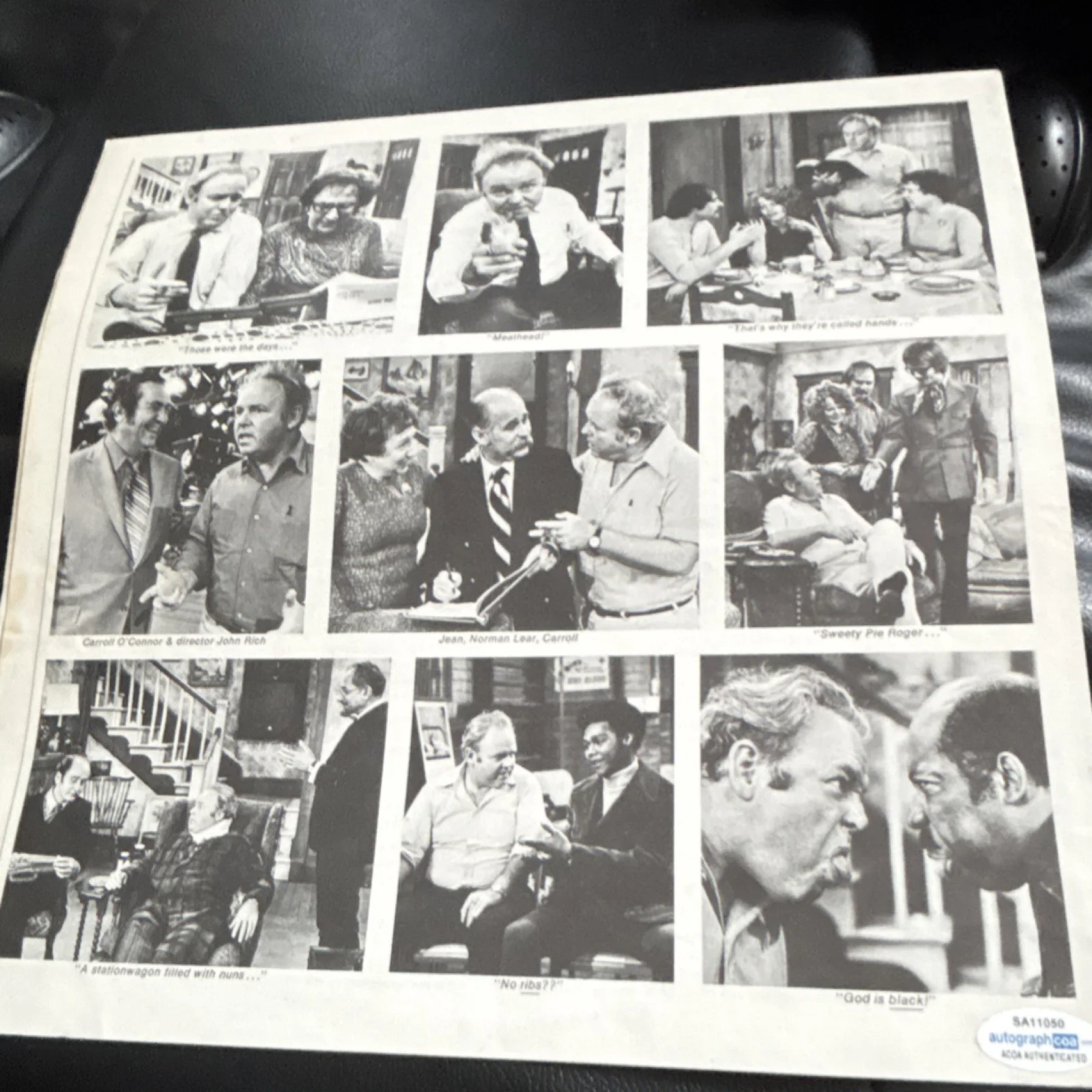Carroll O'Connor, Sally Struthers — All in the Family Signed record sleeve Carroll O'Connor Sally Struthers ACOA, image 4