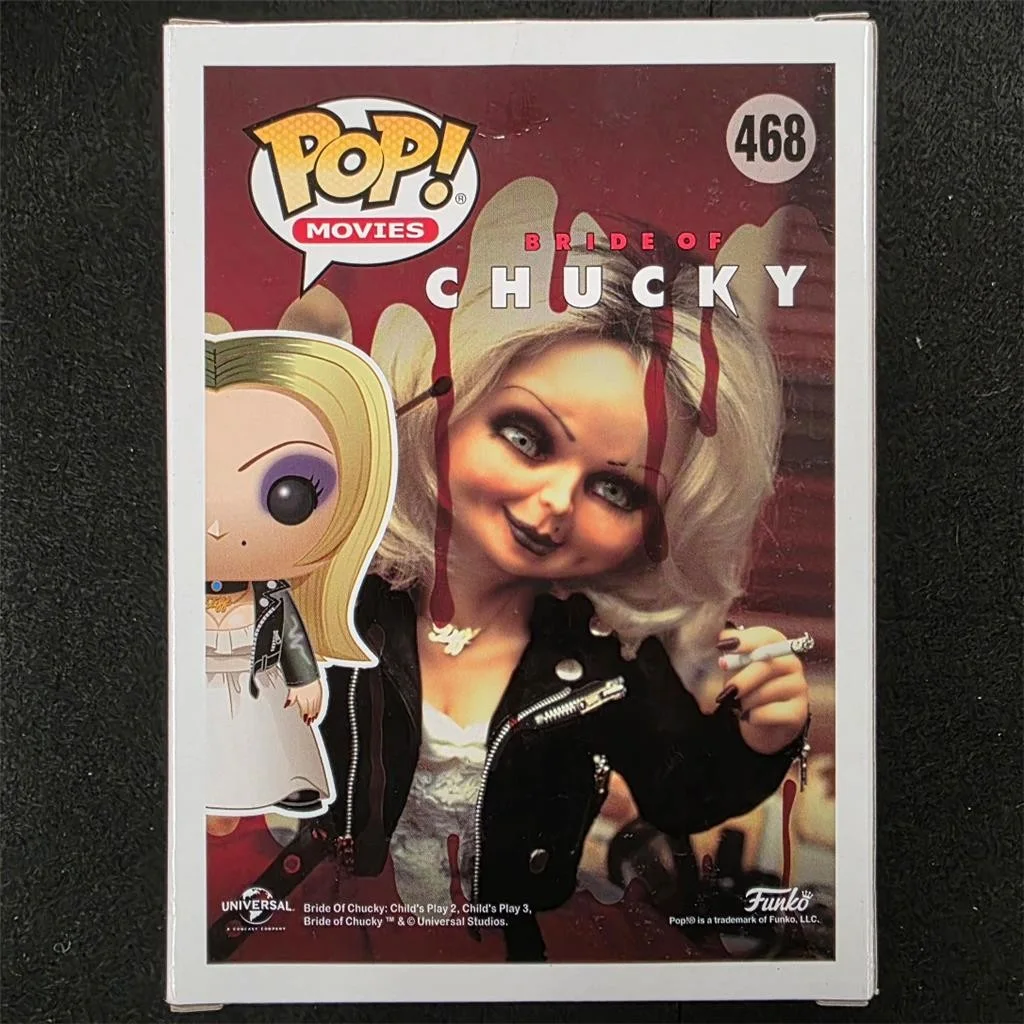 Jennifer Tilly — Jennifer Tilly signed Bride of Chucky Tiffany Funko Pop! 468 YLW autograph JSA, изображение 3