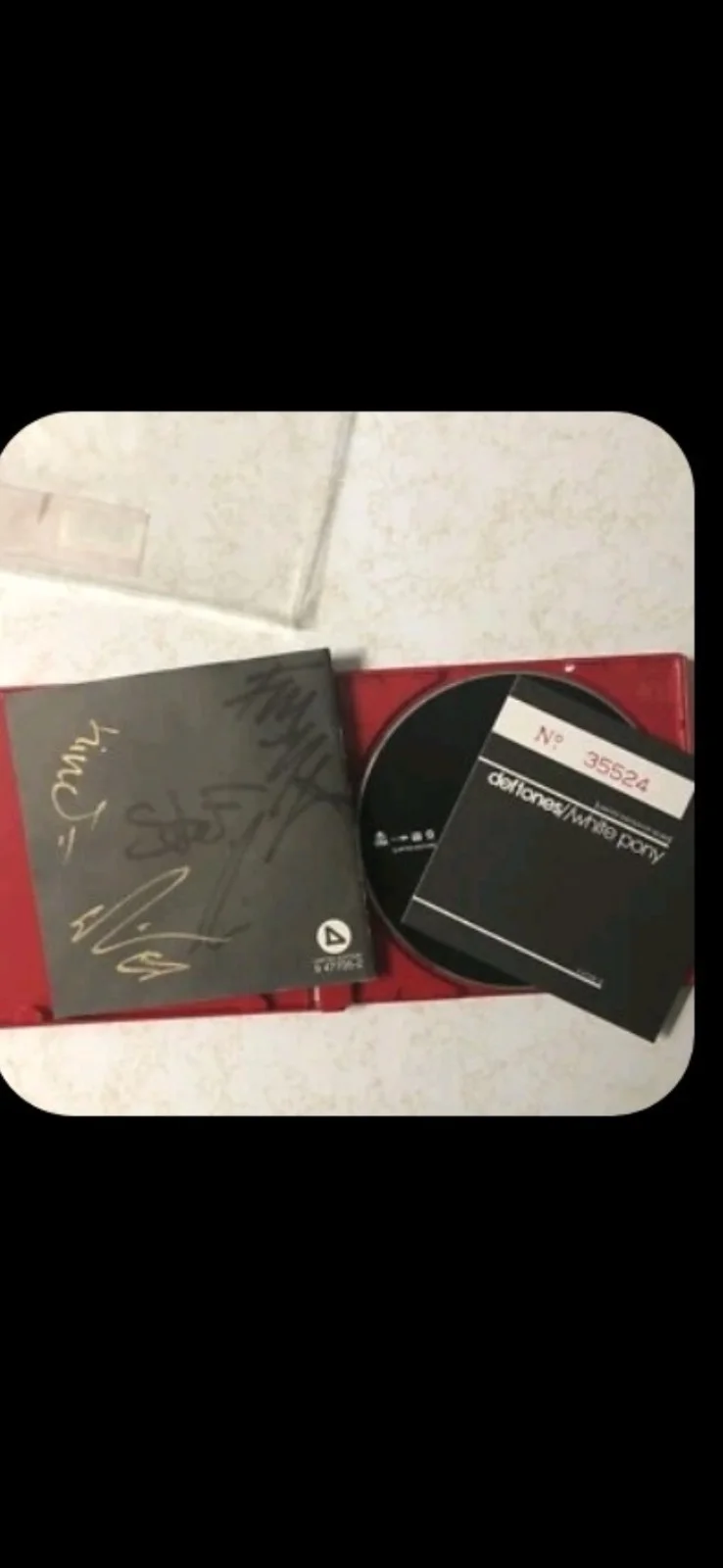 DEFTONES SIGNED White Pony LTD CD Cover AUTOGRAPHED By CHINO,CHI Cheng! +3 RARE, изображение 3