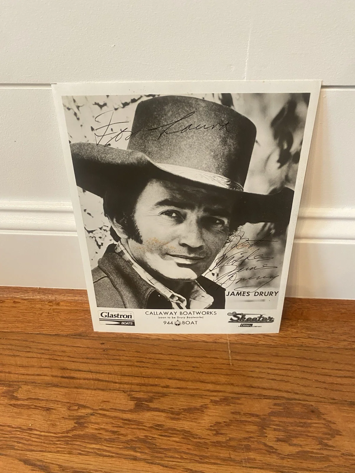 James Drury — JAMES DRURY - AUTOGRAPHED INSCRIBED PHOTOGRAPH The Virginian Callaway Boatworks