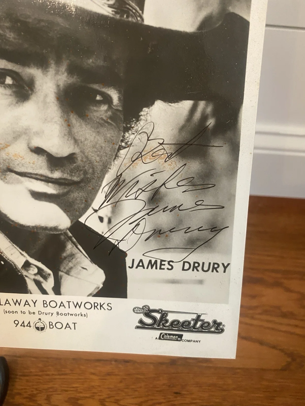 James Drury — JAMES DRURY - AUTOGRAPHED INSCRIBED PHOTOGRAPH The Virginian Callaway Boatworks, изображение 2