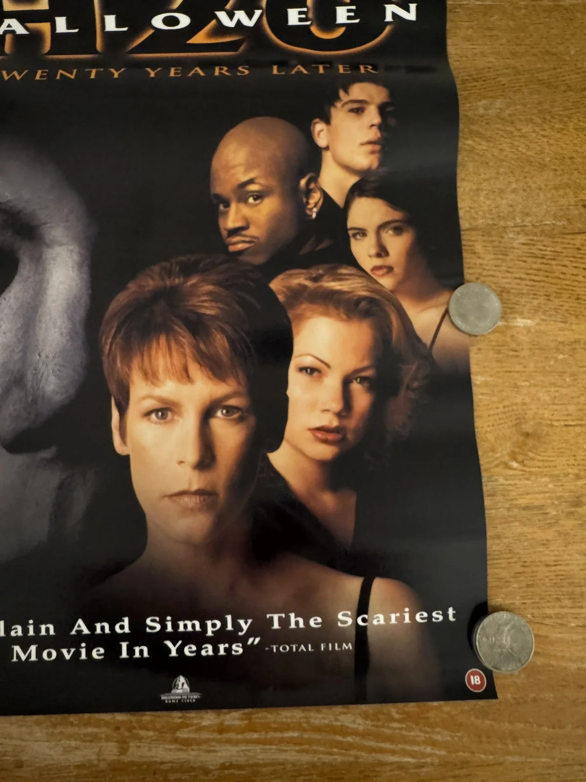 Halloween H20 uk video poster 1998 Rare, image 5