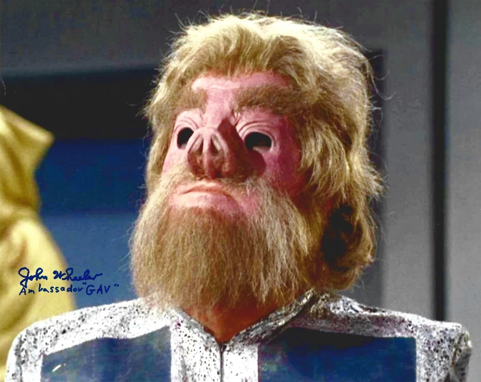 John Wheeler — RARE John Wheeler Ambassador Gav Signed Star Trek 8x10 Photo Autograph, image 2