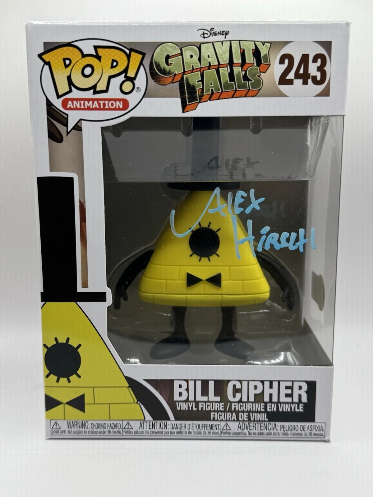 Alex Hirsch — Alex Hirsch (Gravity Falls) Signed Bill Cipher Funko Pop W/ Beckett Coa RARE!
