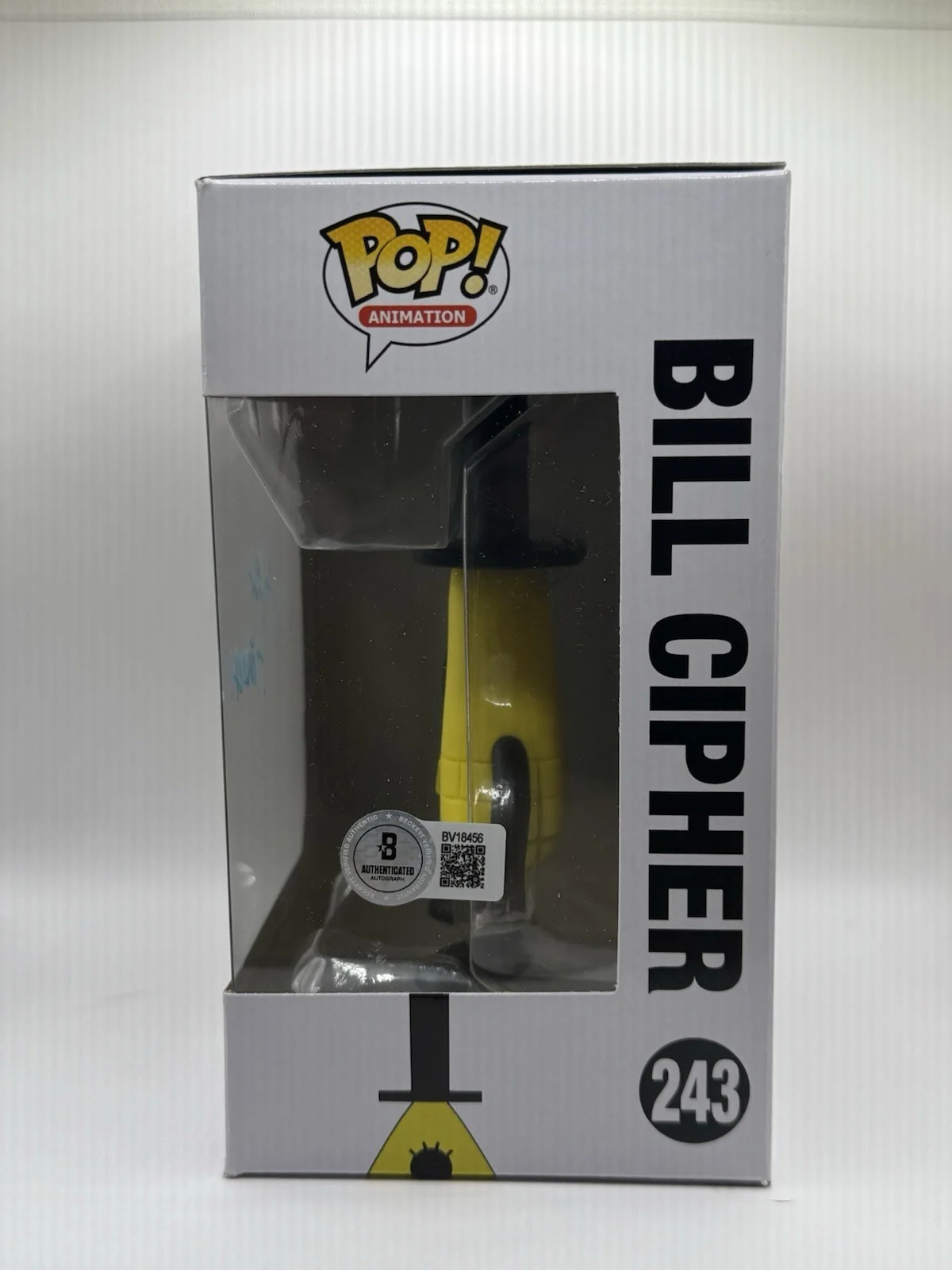 Alex Hirsch — Alex Hirsch (Gravity Falls) Signed Bill Cipher Funko Pop W/ Beckett Coa RARE!, image 2