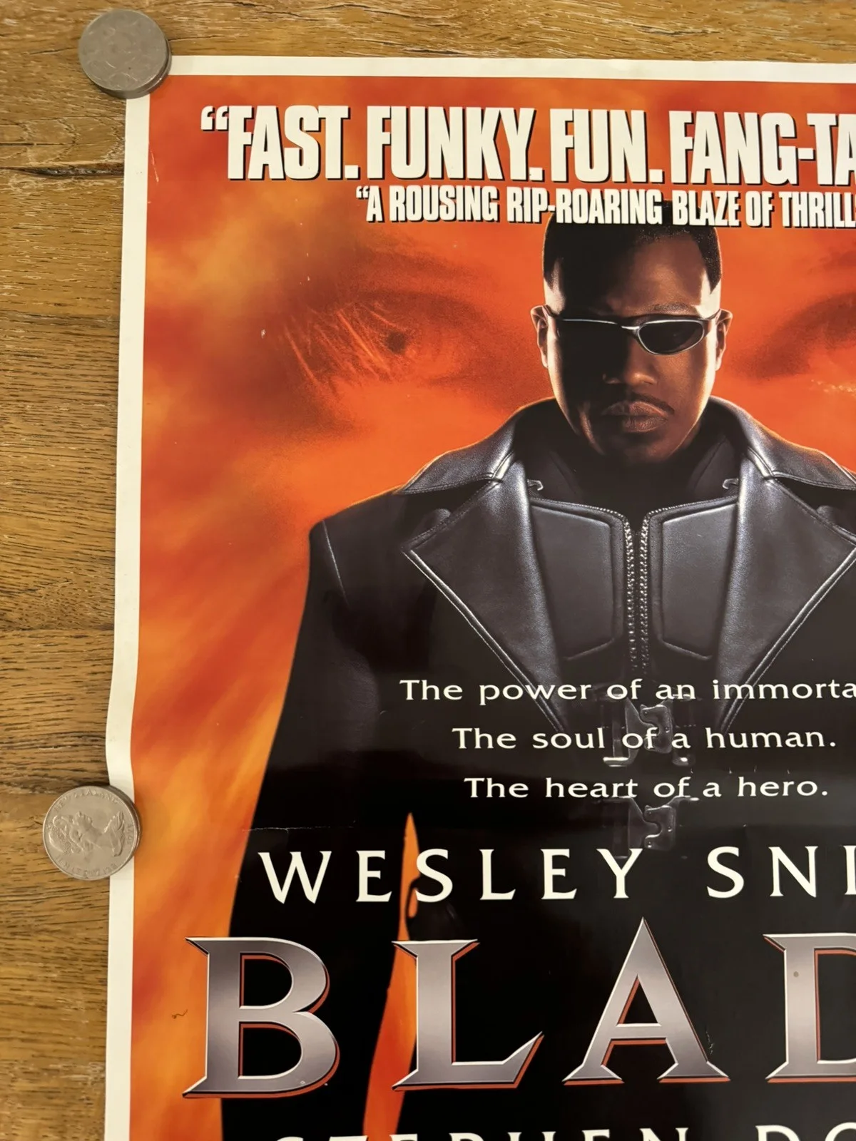 Blade uk video poster 1998 Rare, image 3