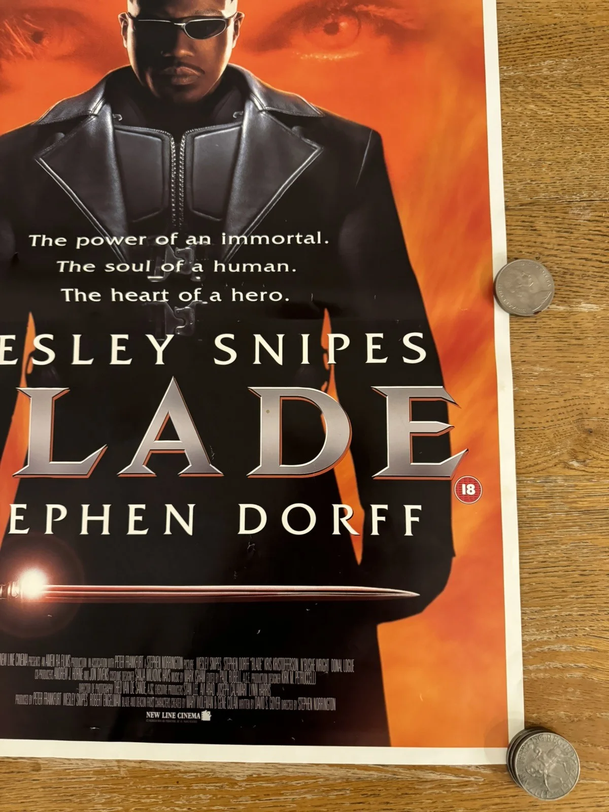 Blade uk video poster 1998 Rare, image 4