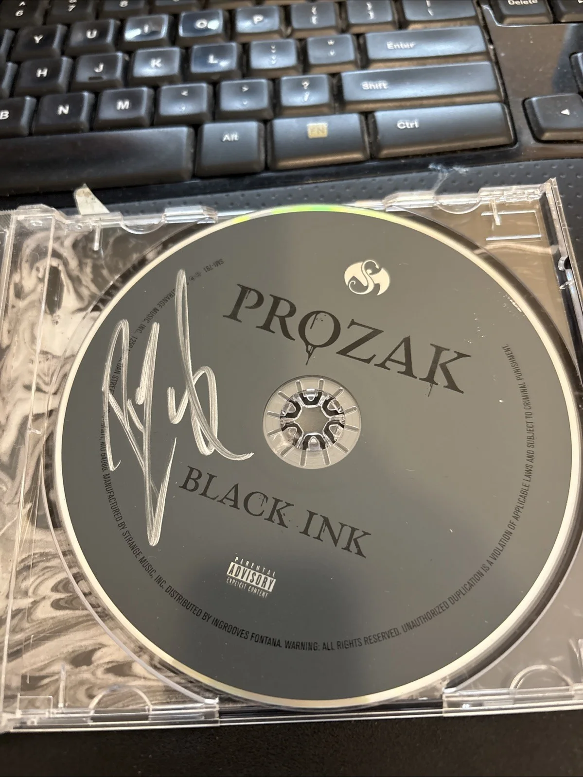 Prozak - Black Ink - Autographed - CD - RARE signed CD only, image 4