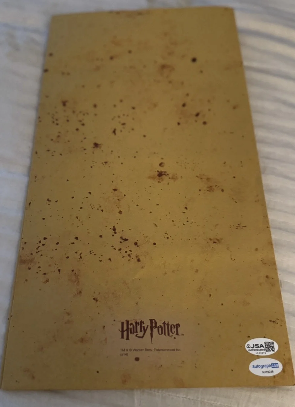 Daniel Radcliffe — Daniel Radcliffe Harry Potter Signed/Auto Marauder's Map 15 1/2x72 ACOA & JSA🔥, image 2