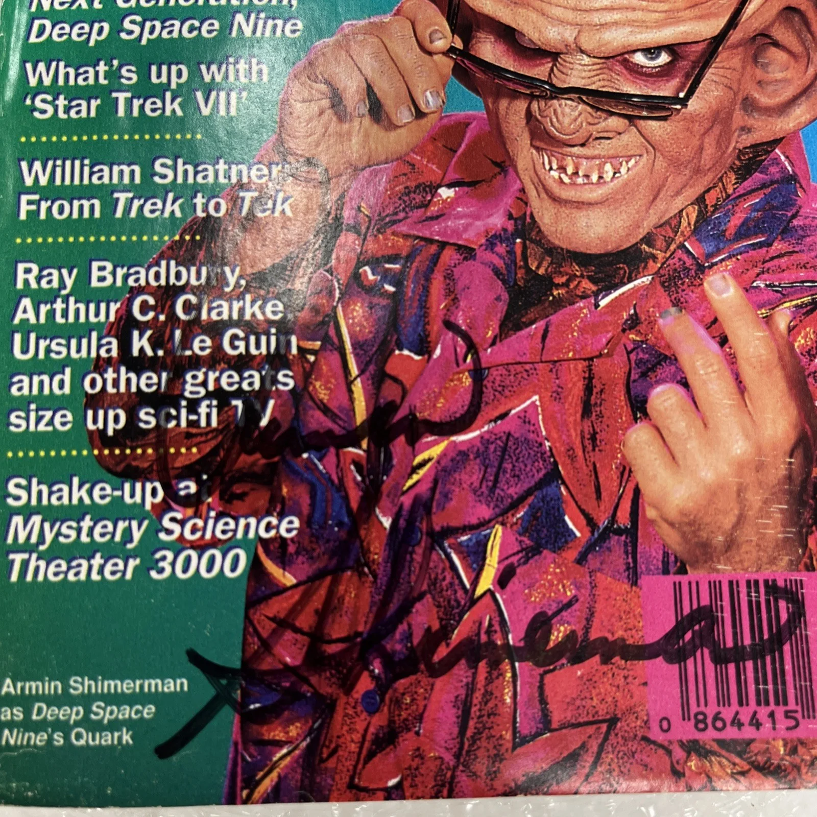 Armin Shimerman Star Trek Signed TV Guide !! AUTOGRAPHED WOW!, image 2