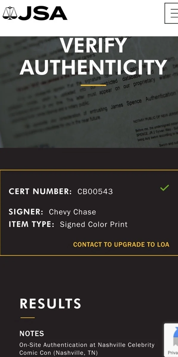 Chevy Chase JSA Authentic Autographed Rare Nothing But Trouble Signed Print, image 2