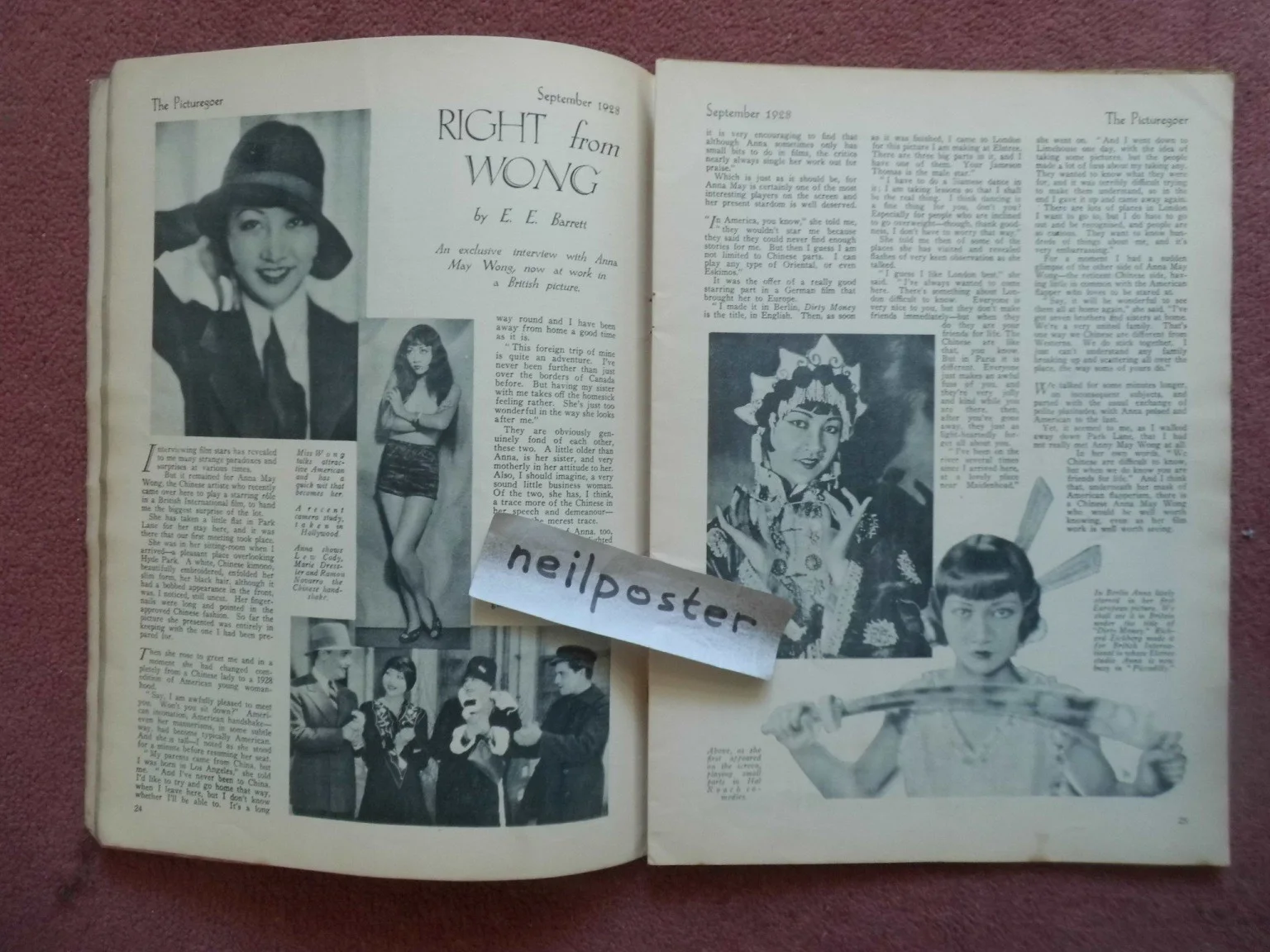 PICTUREGOER (1928) UK mag MABEL POULTON, IVOR NOVELLO, ANNA MAY WONG, изображение 2