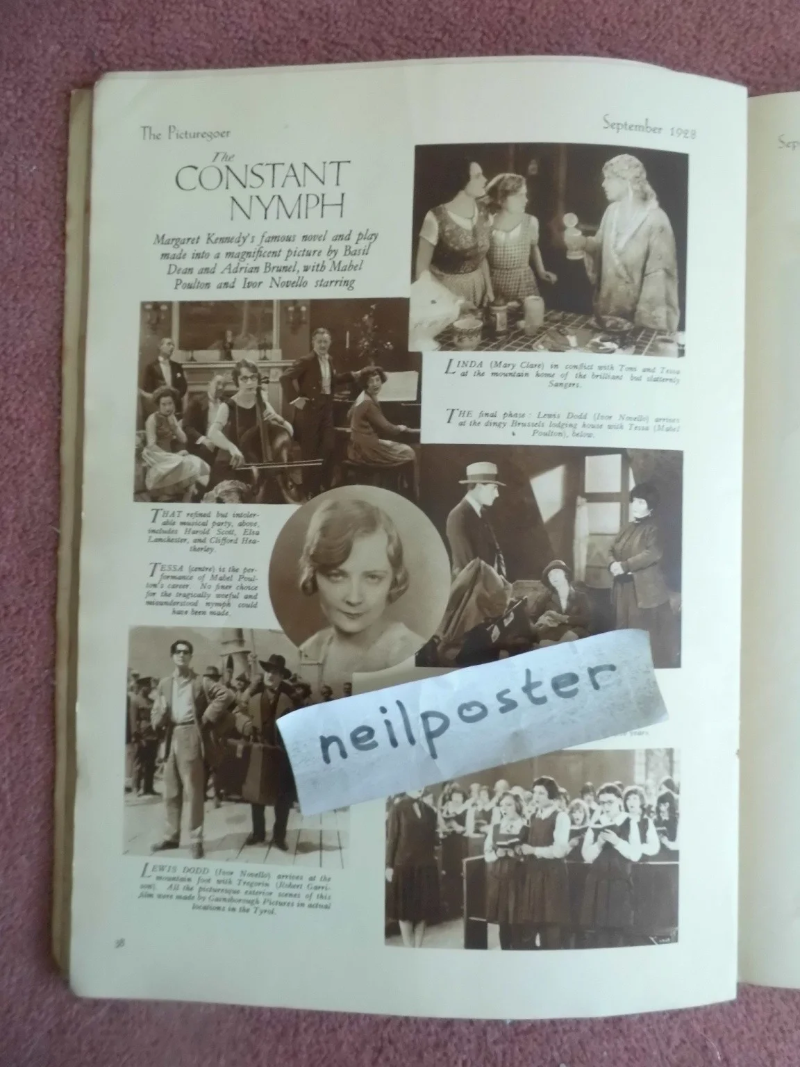 PICTUREGOER (1928) UK mag MABEL POULTON, IVOR NOVELLO, ANNA MAY WONG, изображение 3