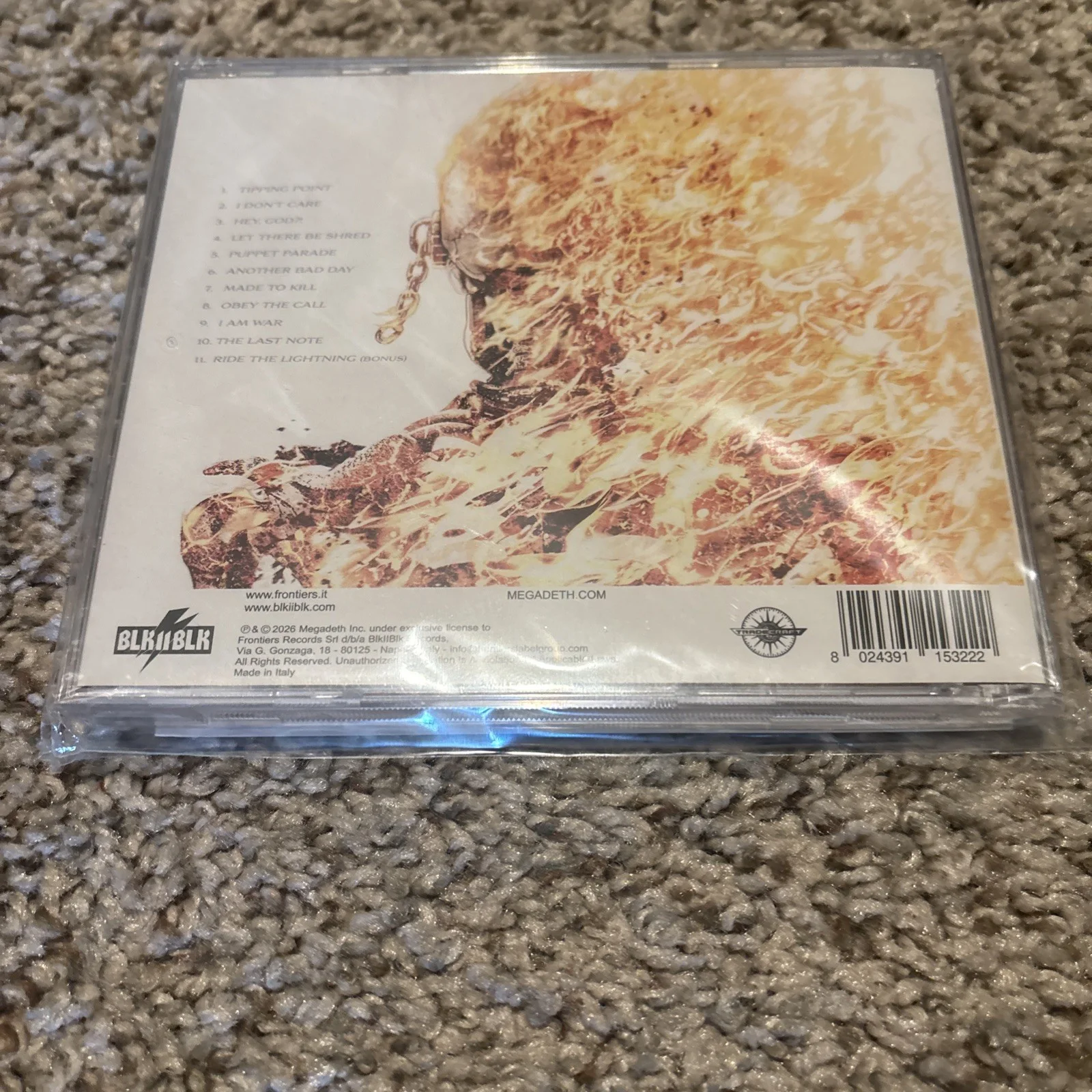 Signed Megadeth Self Titled 2026 CD Autograph Full Band TalkShop Dave Mustaine, изображение 2
