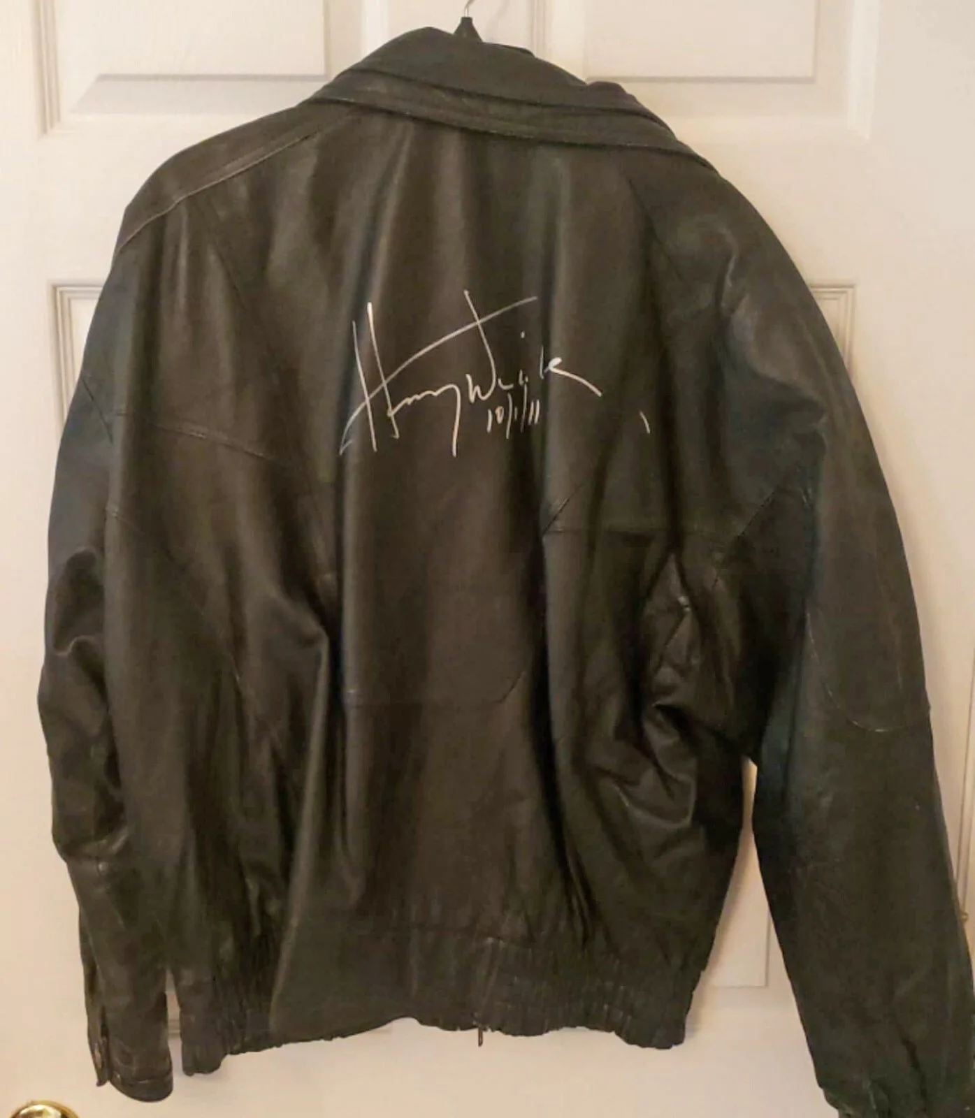 Henry Winkler - The Fonz - Heavy Leather Coat Signed Autographed, image 2