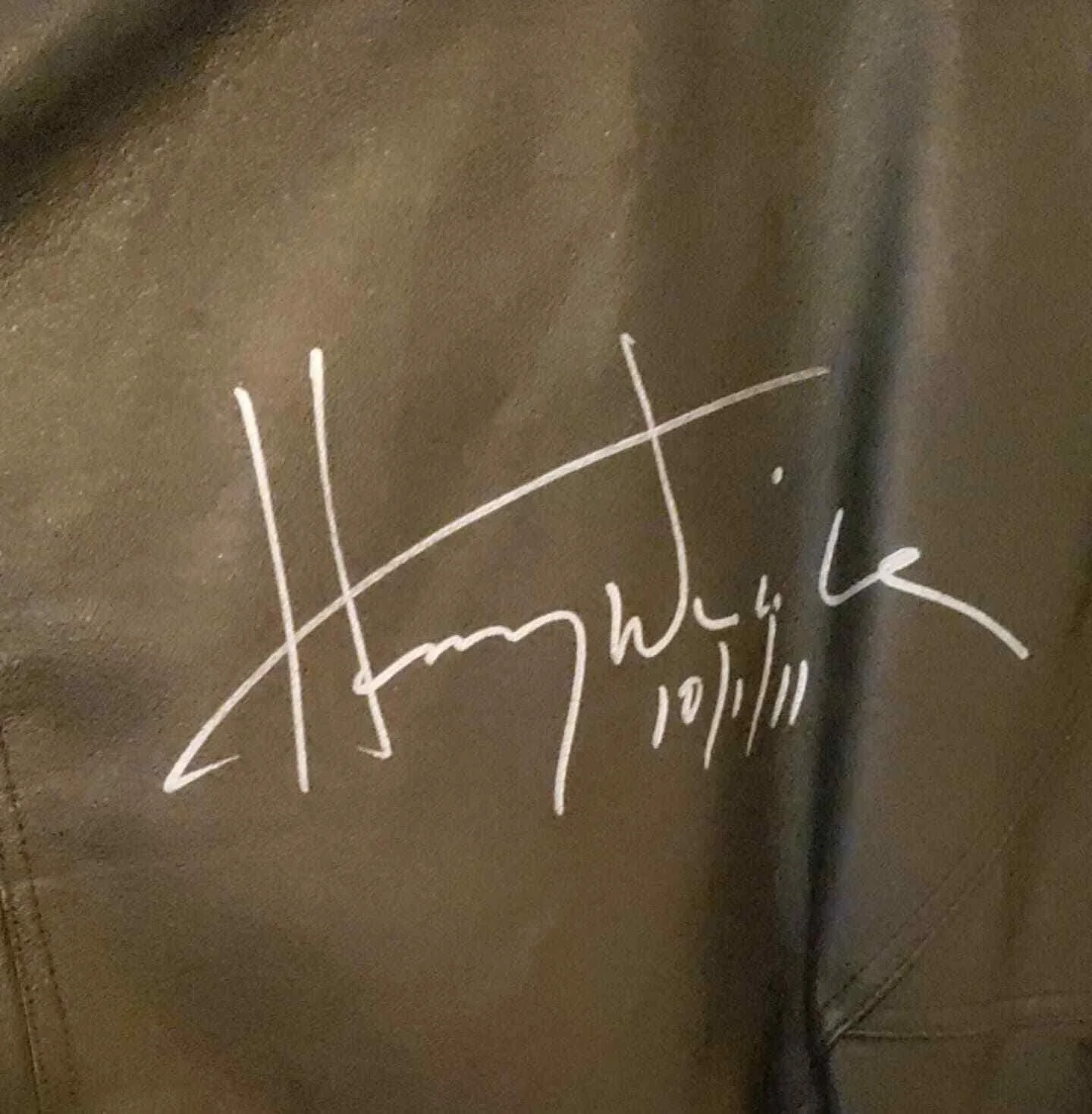 Henry Winkler - The Fonz - Heavy Leather Coat Signed Autographed, image 4