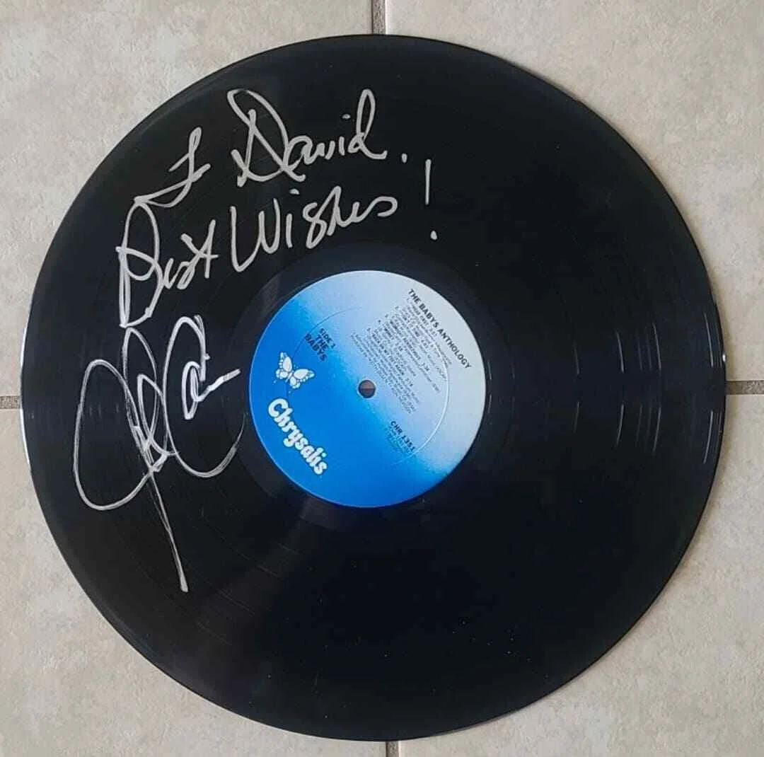 JONATHAN CAIN: The Baby's Anthology Signed Album Cover & Record, image 3
