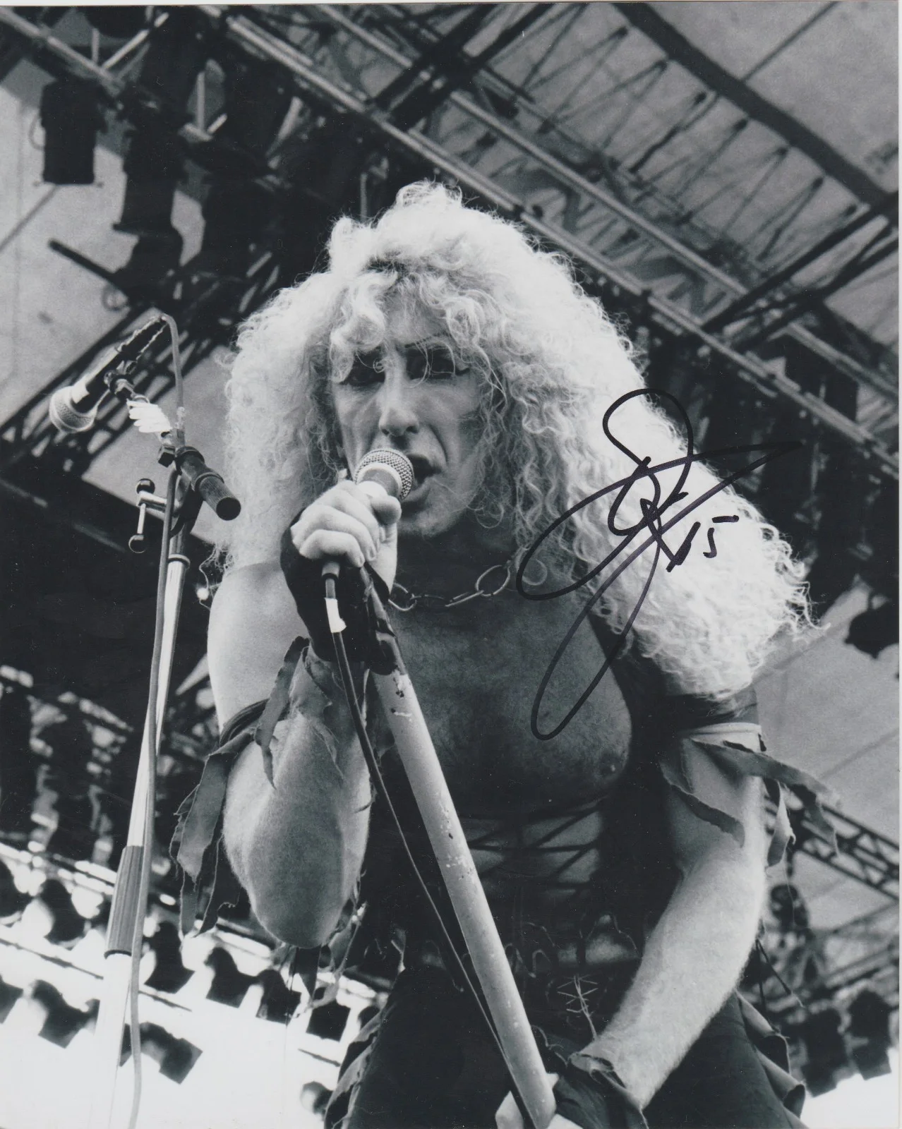 Dee Snider — DEE SNIDER Signed 8 x 10 Vintage Photo Autograph w/ COA AUTO Twisted Sister