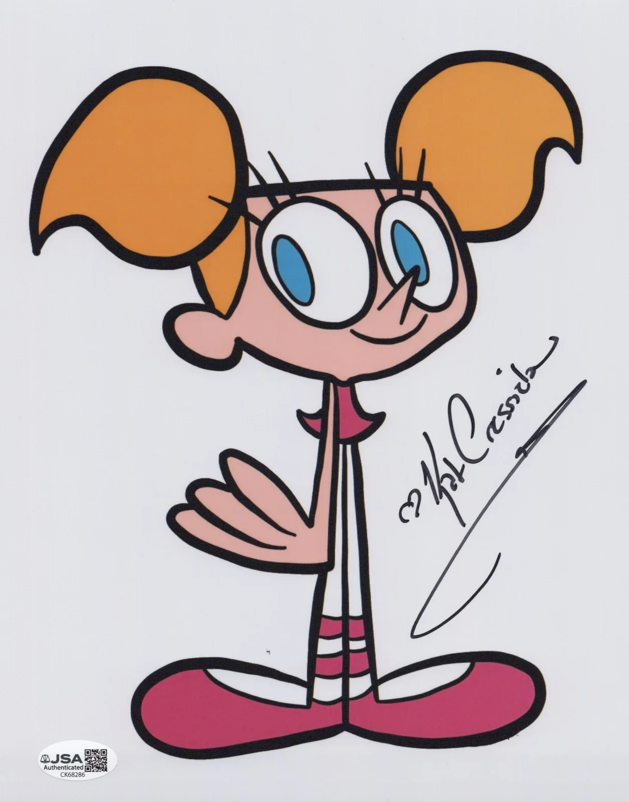 Kat Cressida — Dexter's Laboratory 8x10 photo of Dee Dee signed by Kat Cressida JSA COA
