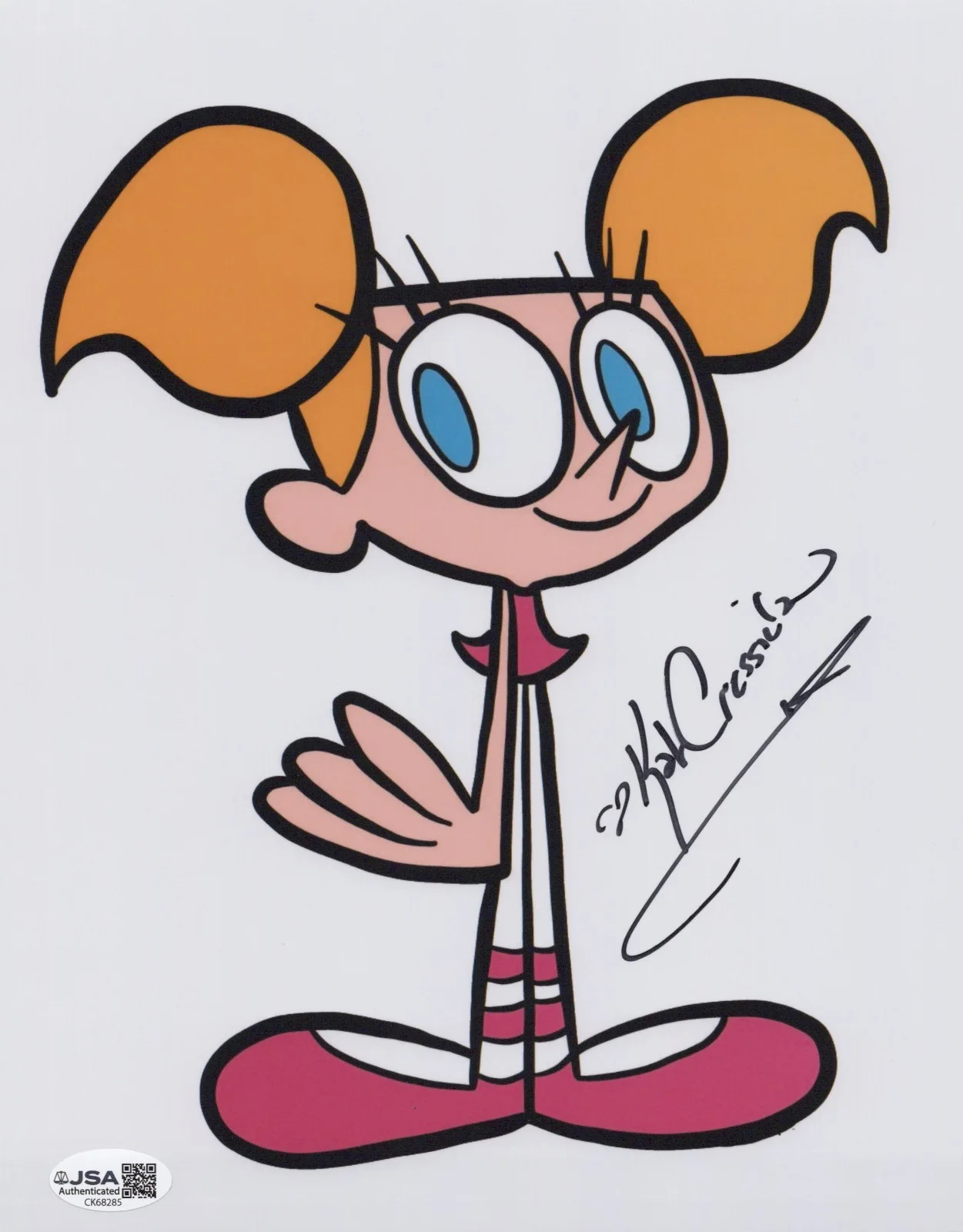 Kat Cressida — Dexter's Laboratory 8x10 photo of Dee Dee signed by Kat Cressida JSA COA