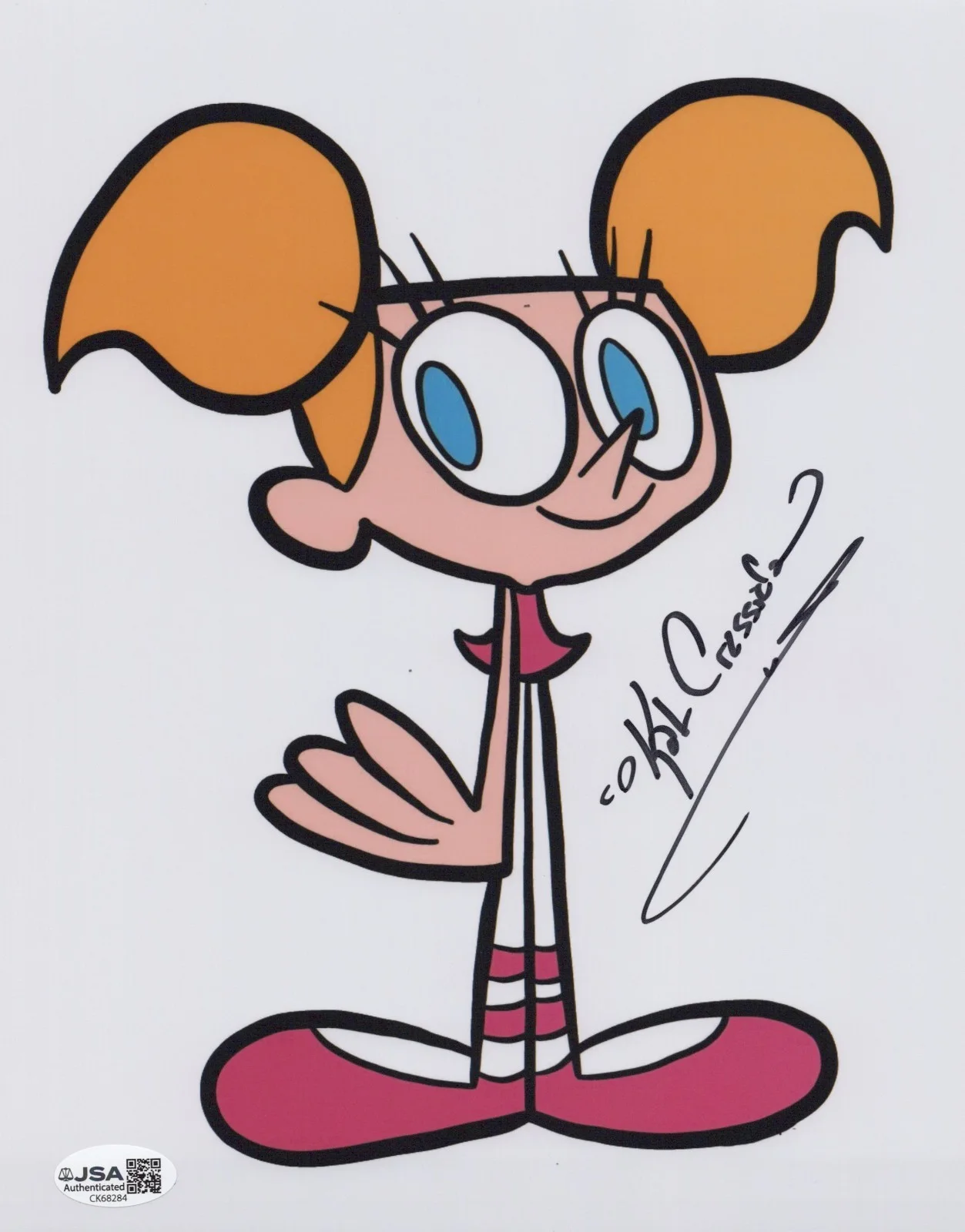 Kat Cressida — Dexter's Laboratory 8x10 photo of Dee Dee signed by Kat Cressida JSA COA