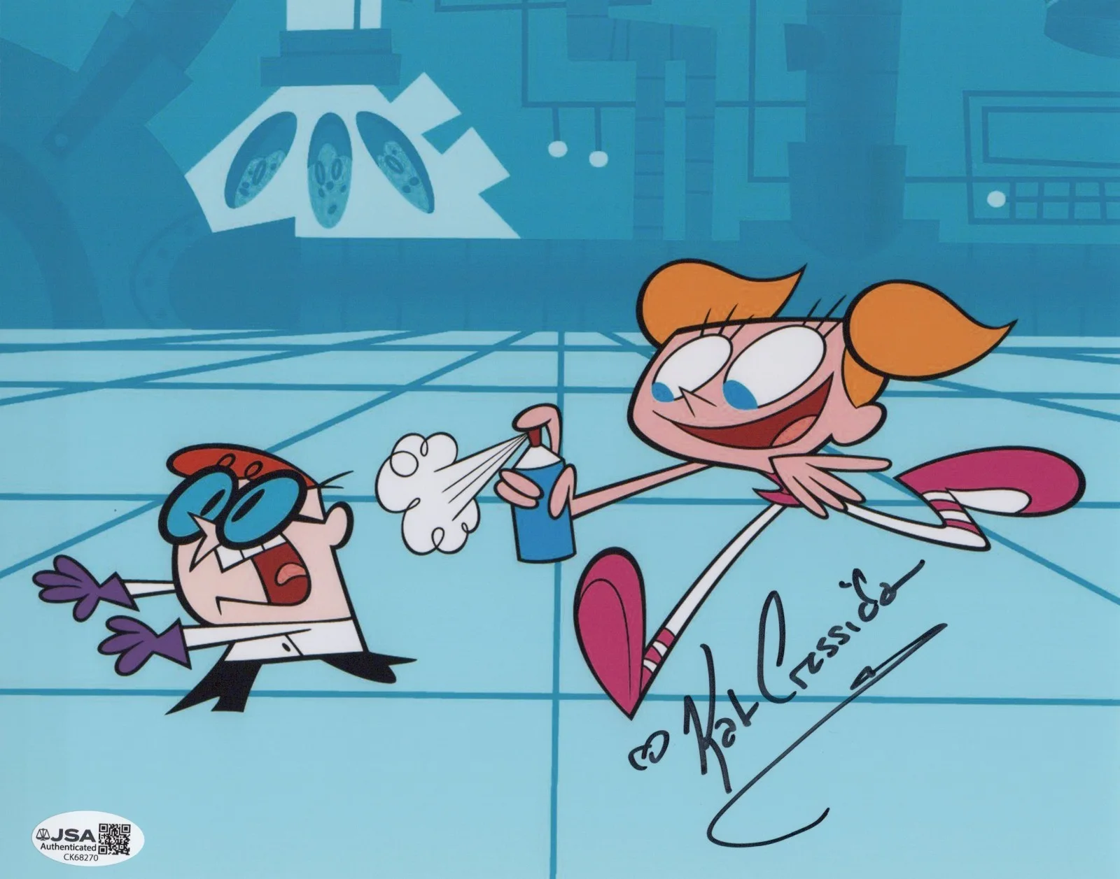 Kat Cressida — Dexter's Laboratory 8x10 photo of Dee Dee signed by Kat Cressida JSA COA