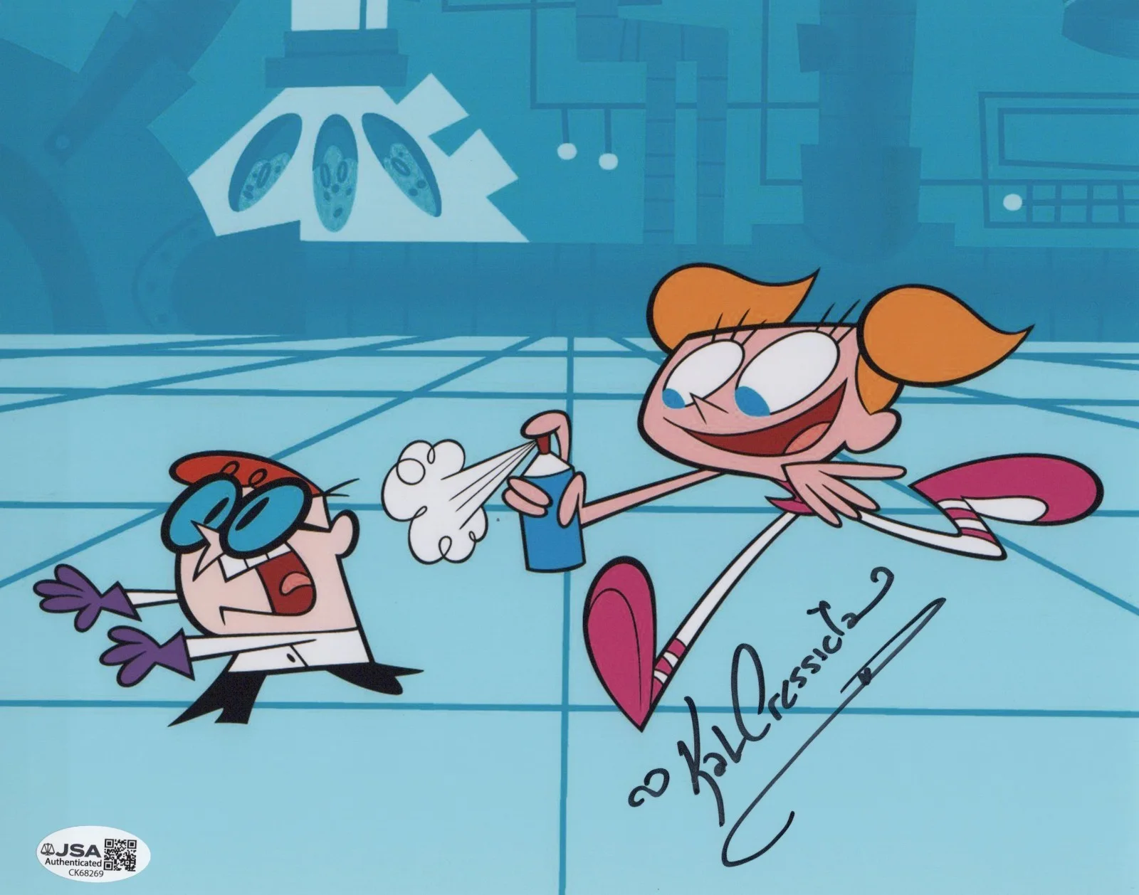 Kat Cressida — Dexter's Laboratory 8x10 photo of Dee Dee signed by Kat Cressida JSA COA