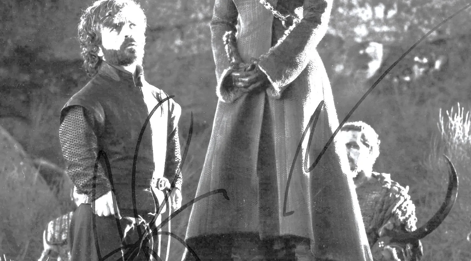 Emilia Clarke, Peter Dinklage — GAME OF THRONES Peter Dinklage & Emilia Clarke Signed w/UACC COA ... 8x10, image 3