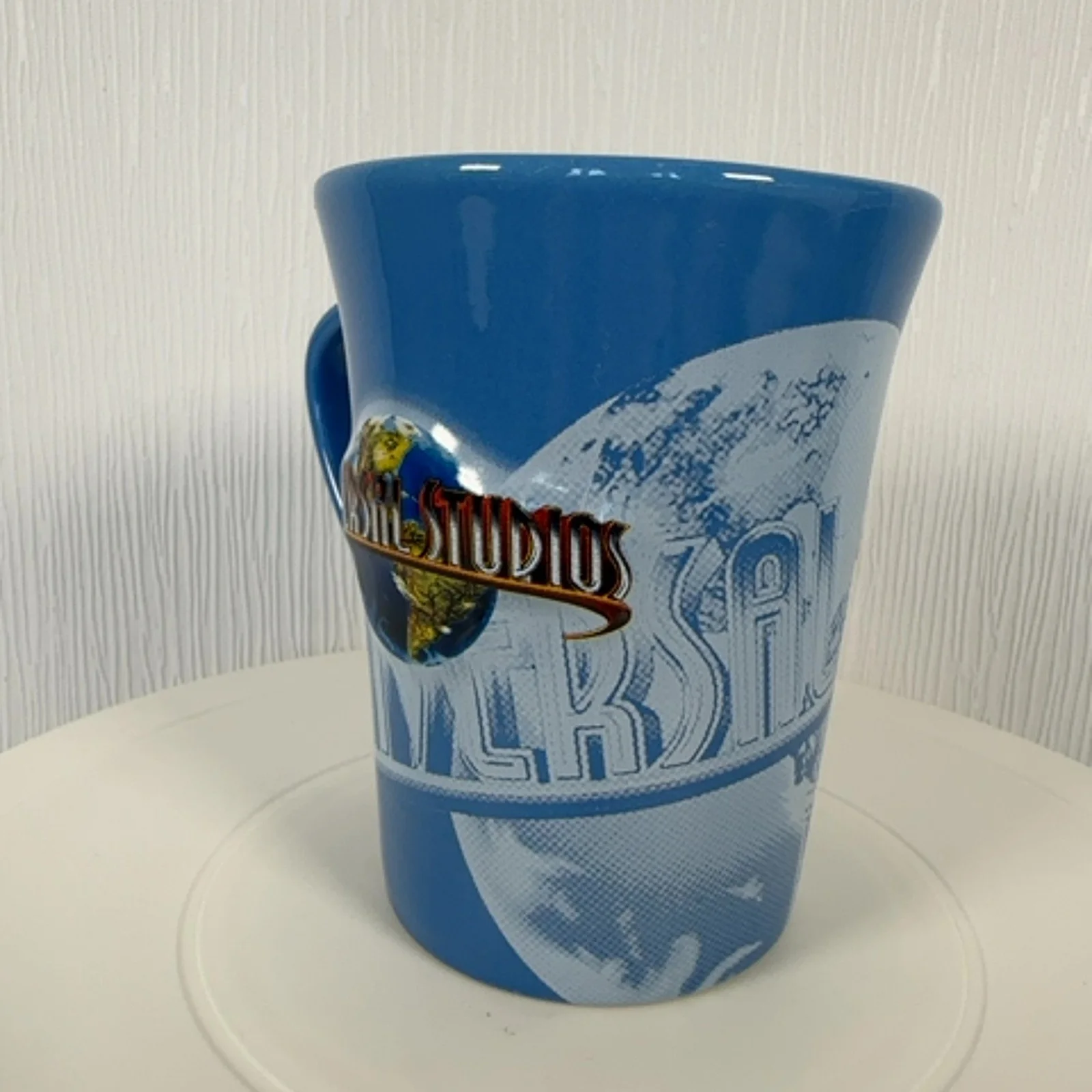 Universal Studios Mug Cup Theme Park Blue Ceramic Large 2009 Souvenir, image 4