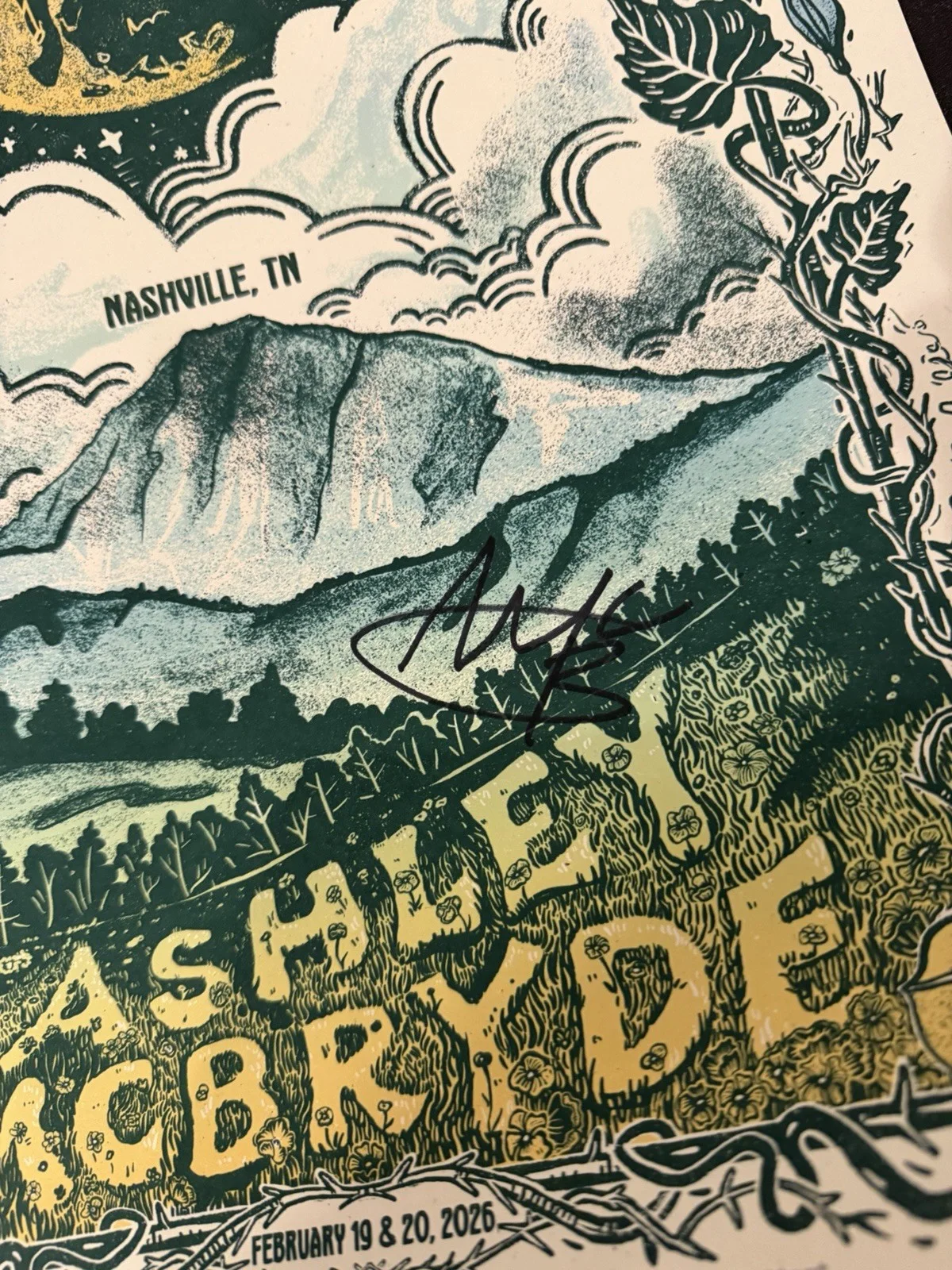 Ashley McBryde Signed Lindeville Chiefs Limited Edition Poster Autographed, image 2