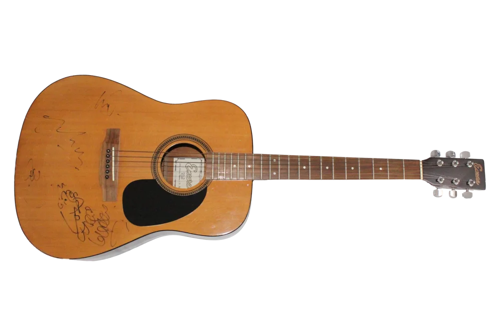 Guy Berryman, Jonny Buckland, Will Champion, Chris Martin — Coldplay Band Signed Autograph Acoustic Guitar - Chris Martin Guy Jonny Will JSA, изображение 2