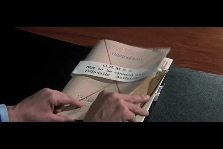 PROP - James Bond - THUNDERBALL - Mission Briefing Set Inspired fan version, image 2