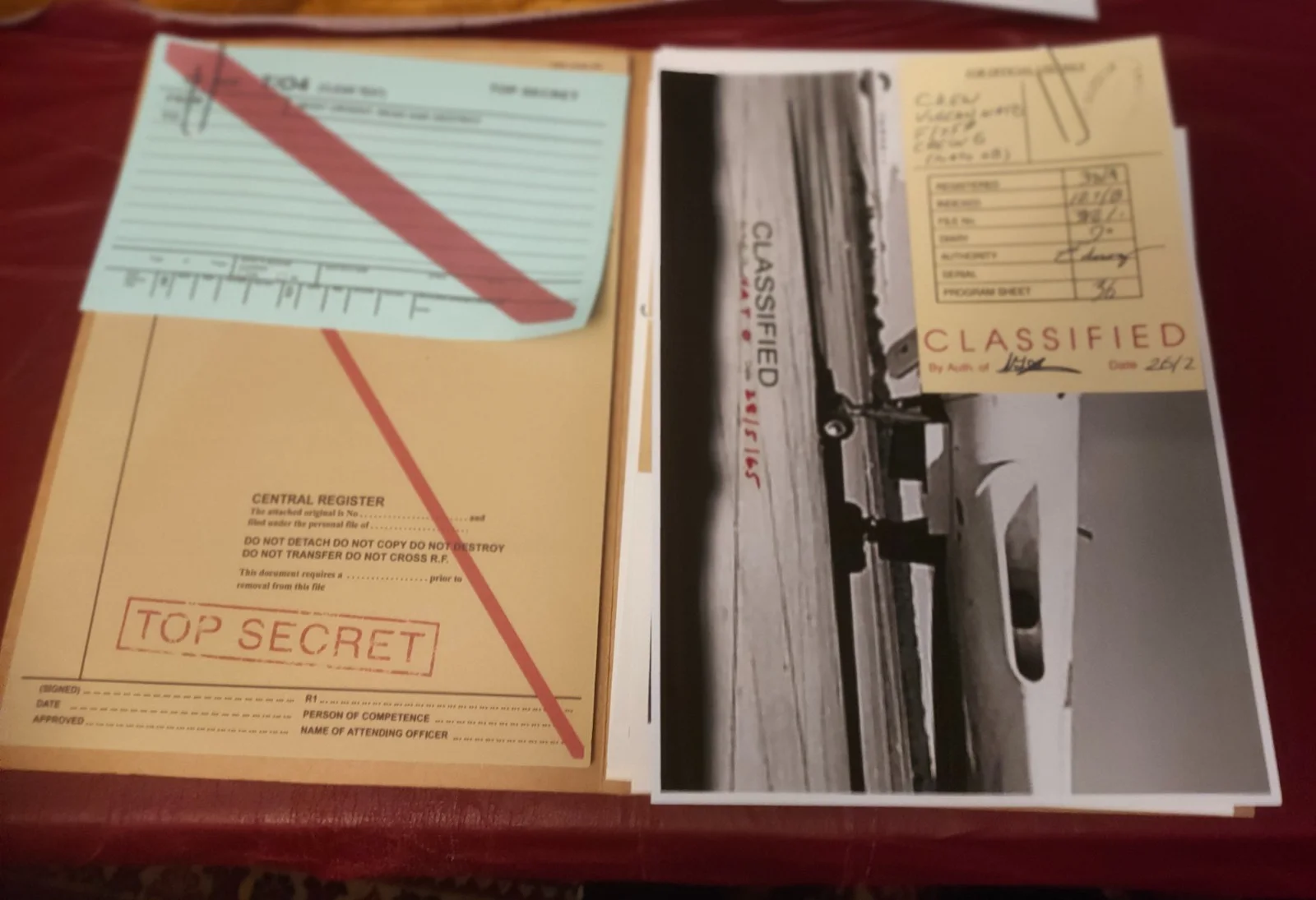 PROP - James Bond - THUNDERBALL - Mission Briefing Set Inspired fan version, image 4