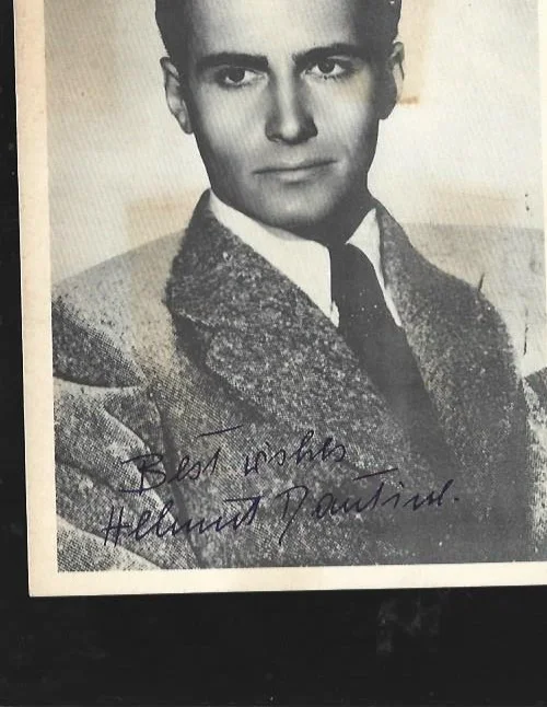 Original 1930's hand signed Helmut Dantine autograph on 5 x 7 photo, изображение 2