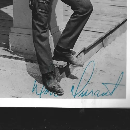 Original 1930's hand signed 5 x 7 photo Don Durant "Johnny Ringo. ", image 2