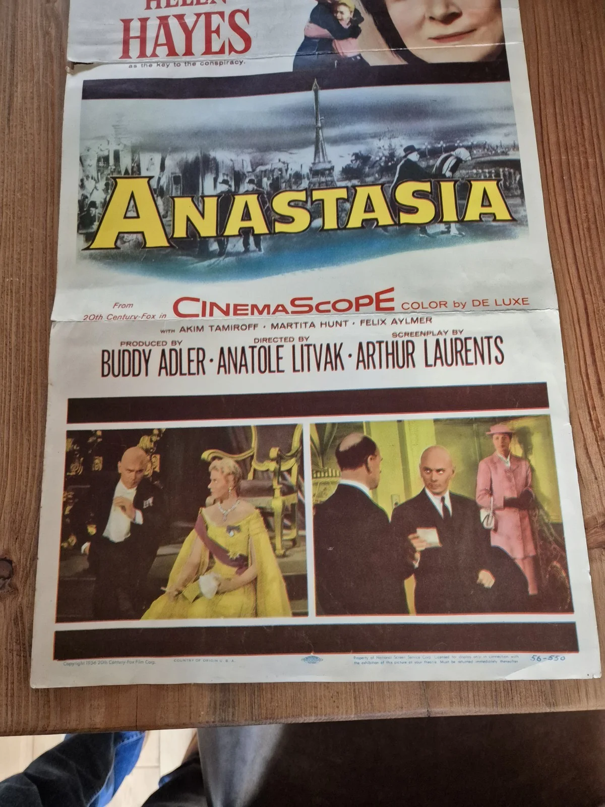 1956 Anastasia Original Cinema UK, image 3