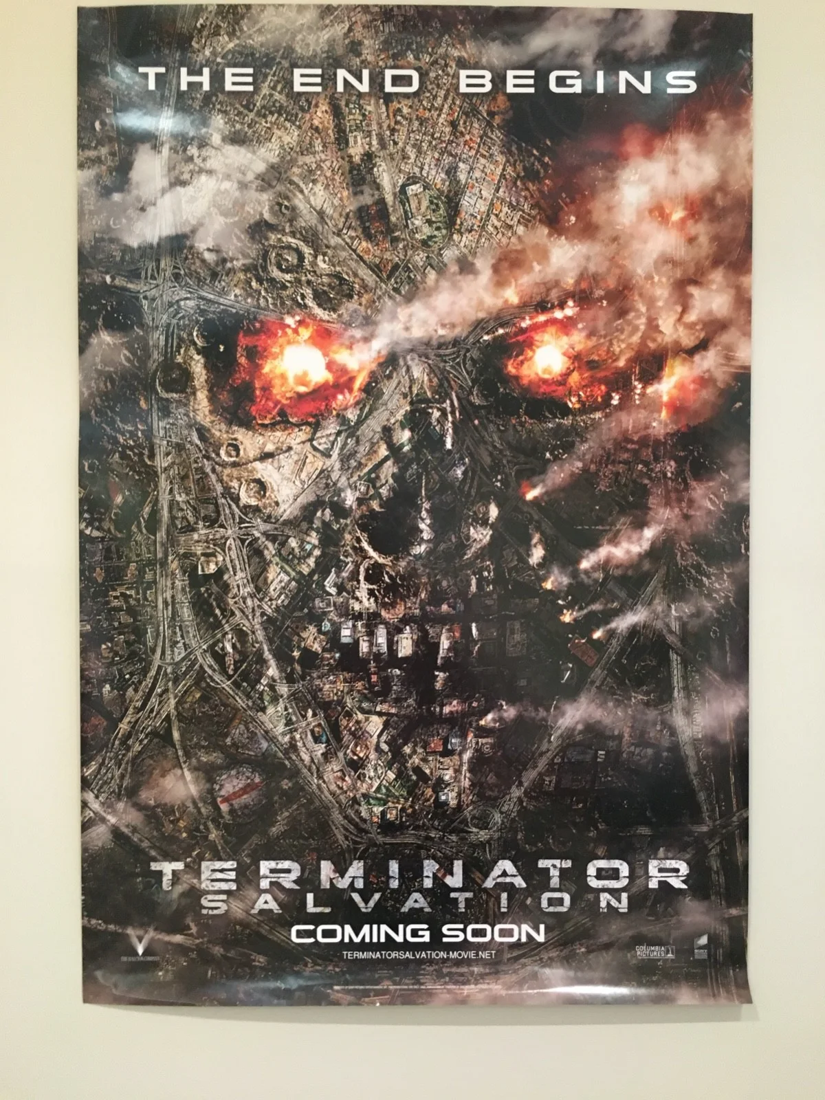 TERMINATOR SALVATION Authentic Original TEASER DSQuad Movie Poster Rolled 27x40, изображение 2