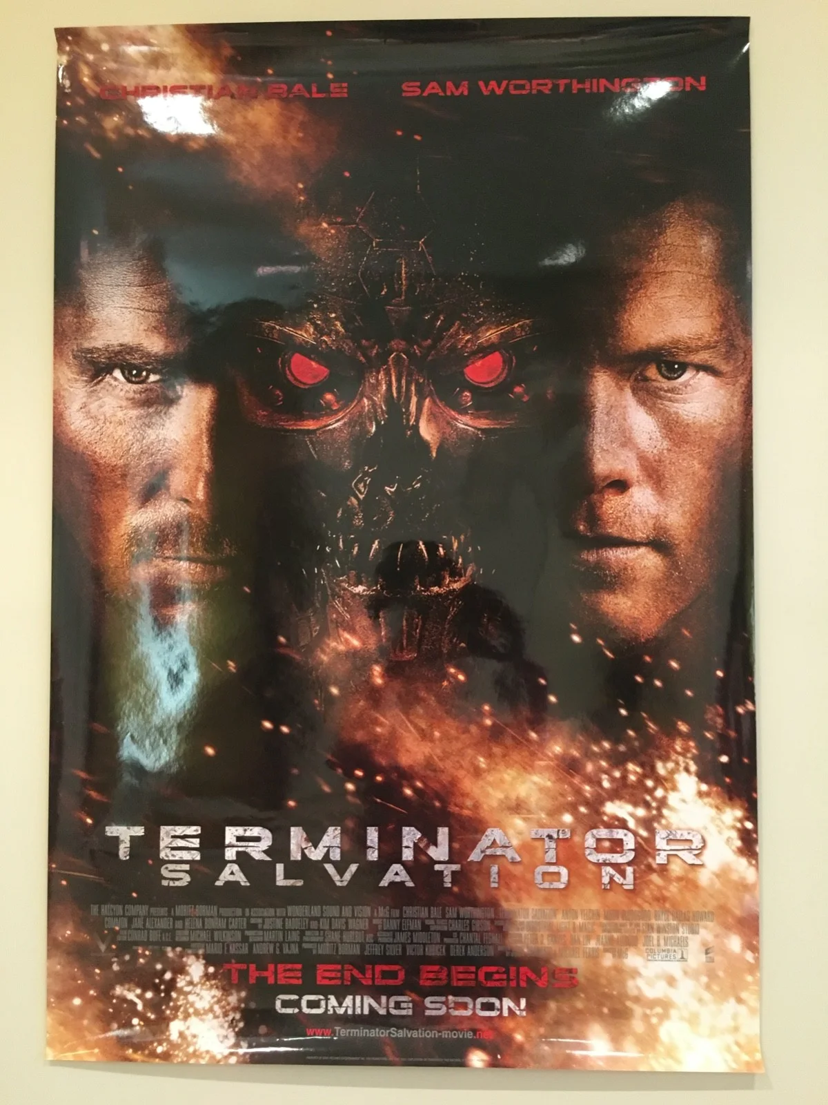 TERMINATOR SALVATION Authentic Original TEASER DSQuad Movie Poster Rolled 27x40, изображение 3