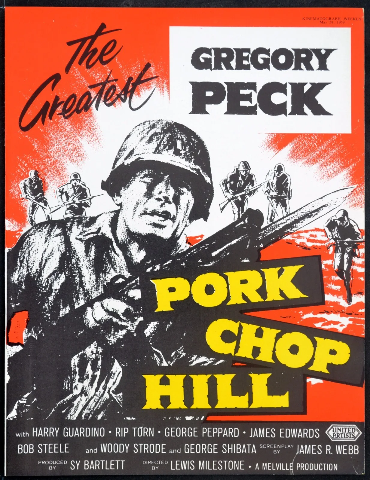 YESTERDAY'S ENEMY 1959 Stanley Baker Guy Rolfe HAMMER TRADE ADVERT, image 2