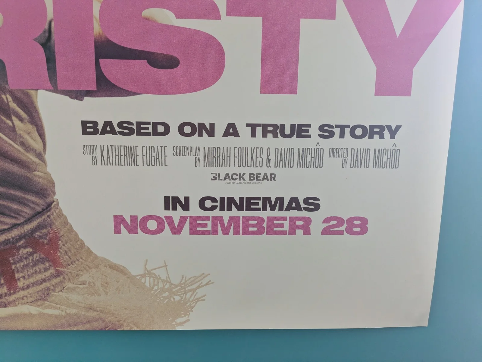 CHRISTY (2025) Original UK Quad Movie Poster Sydney Sweeney DOUBLE SIDED VGC, изображение 4