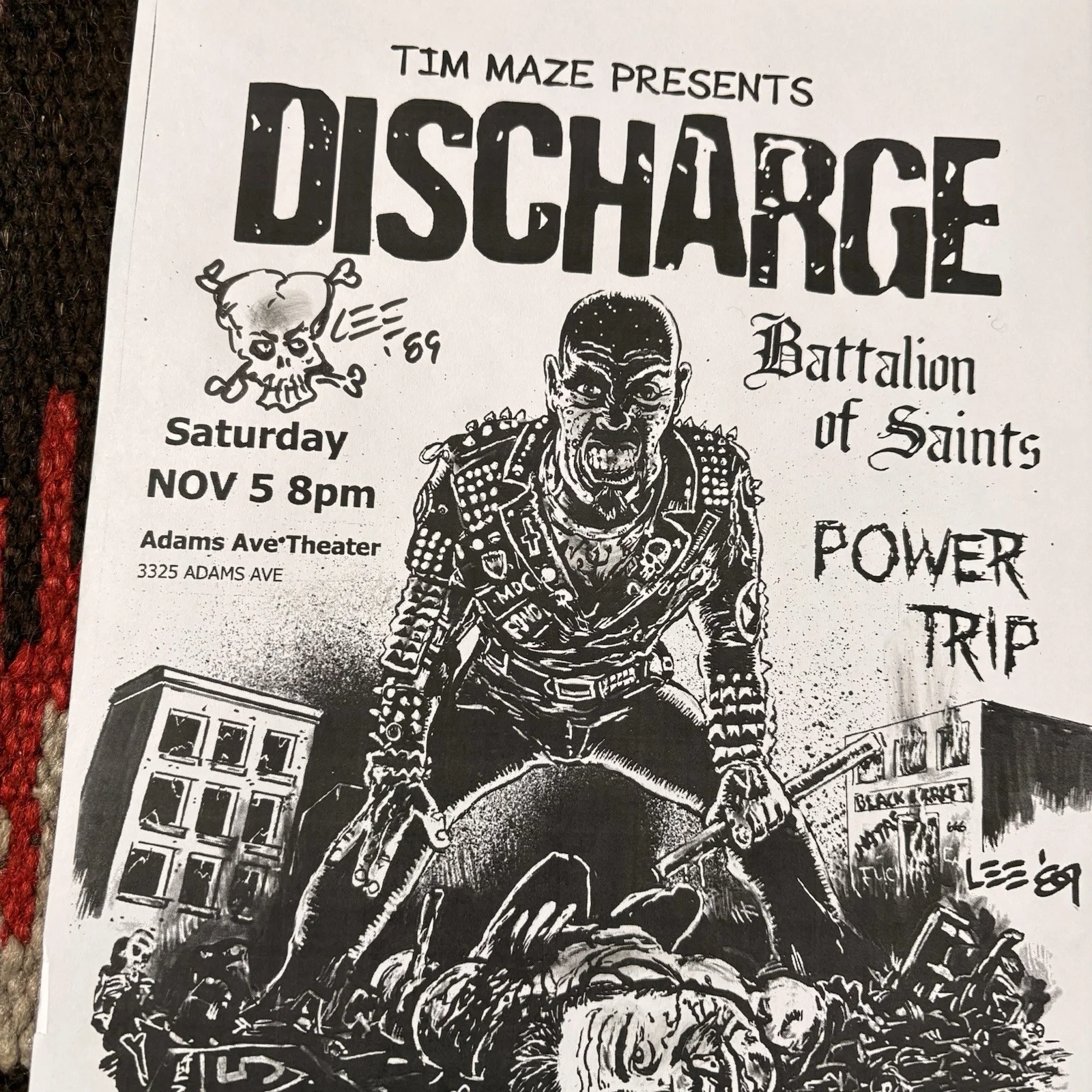 Lee Ellingson Signed Punk Rock Flyers, image 2