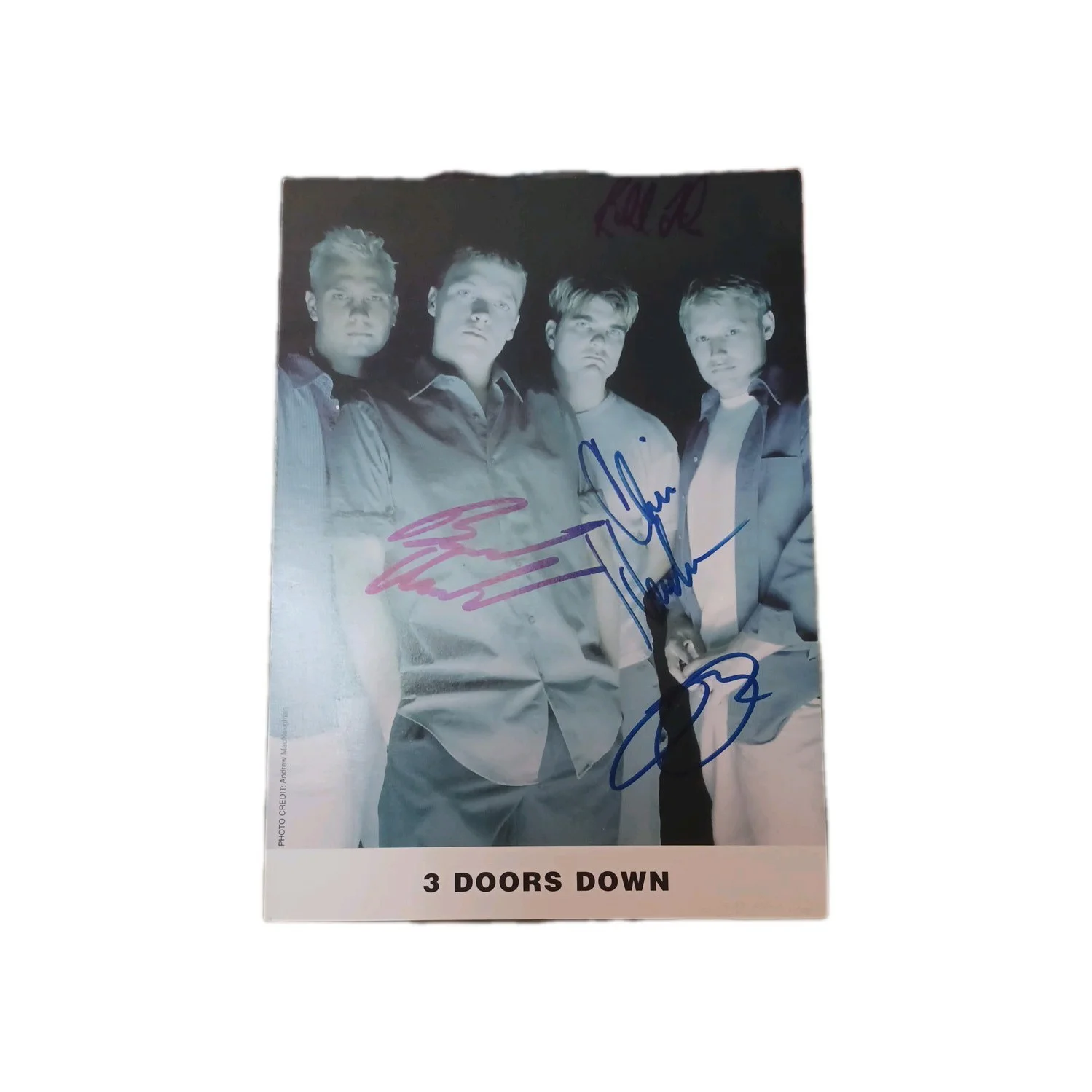 3 Doors Down Band Autograph 5X7 Photo Signed Autographed In Ink Not A Copy., изображение 2