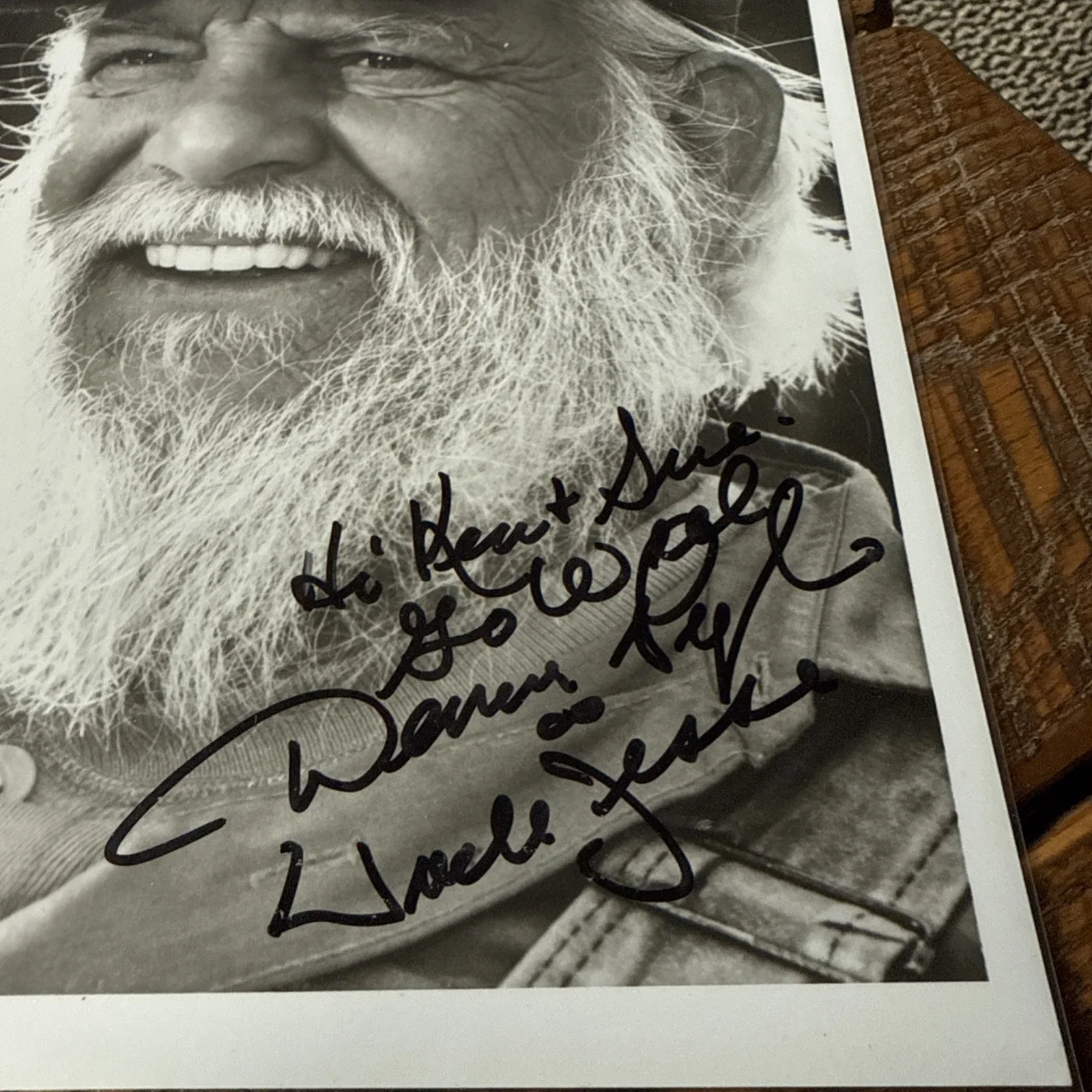 Denver D. Pyle — DENVER PYLE Signed 8x10 Uncle Jesse Dukes Of Hazard, image 2