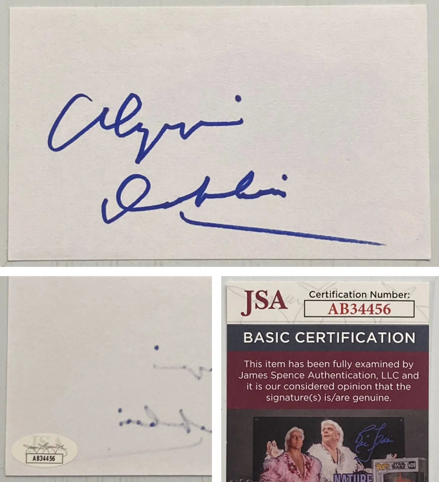 Olympia Dukakis — Moonstruck Olympia Dukakis Signed Autograph 3x5 Index Card - JSA Cert - FREE S&H
