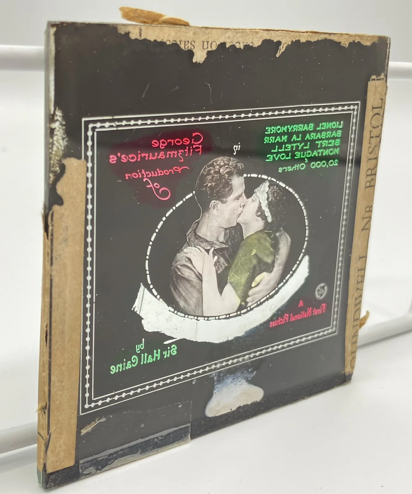 c1923 Magic Lantern Slide Film Advert The Eternal City George Fitzmaurice’s, изображение 4
