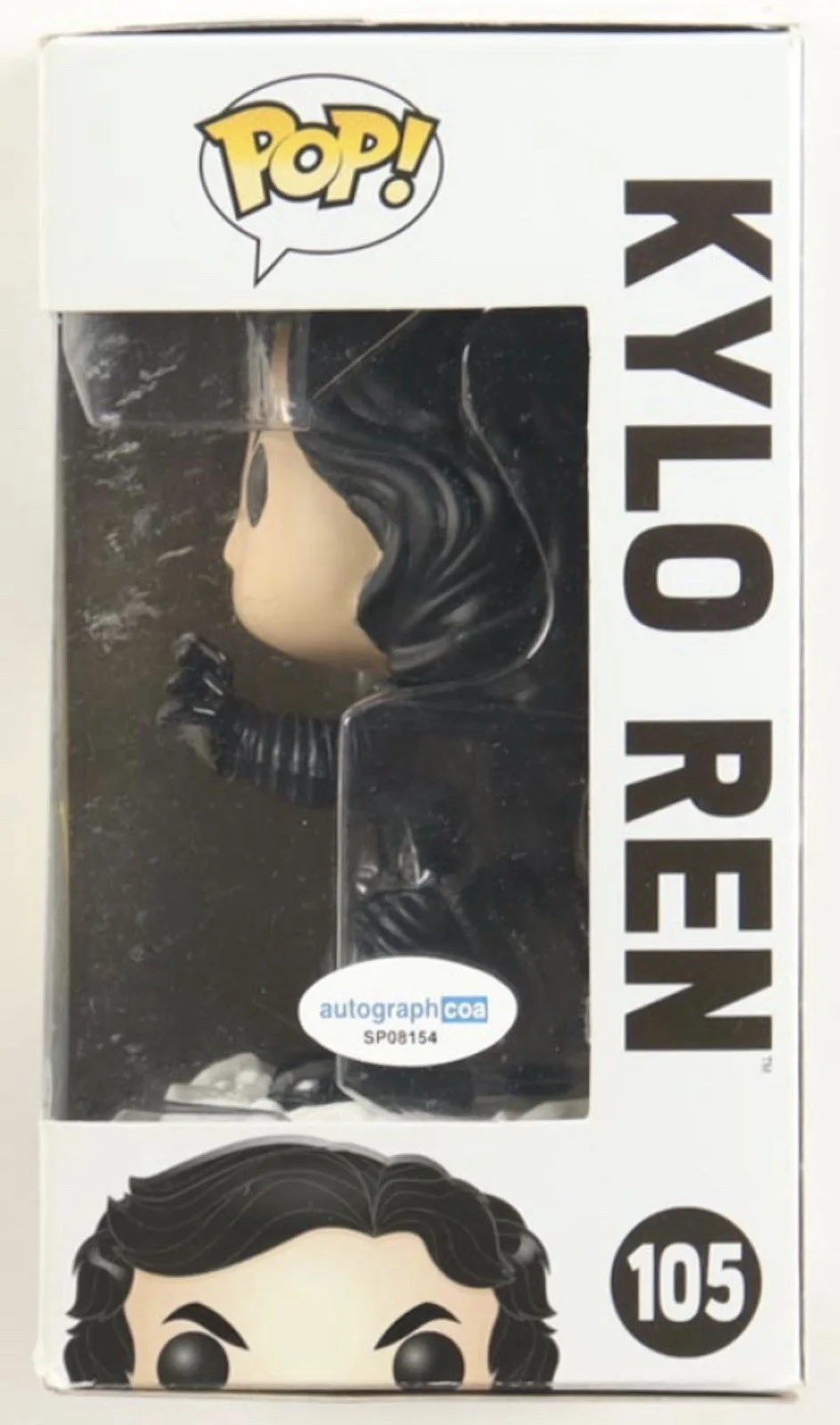 Christian Slater — Christian Slater Signed "Star Wars" #105 Kylo Ren Supreme Leader Funko Pop COA, изображение 2
