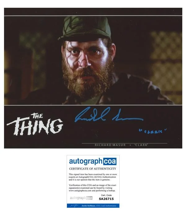 Richard Masur — Richard Masur "The Thing" AUTOGRAPH Signed 'Clark' Autographed 8x10 Photo ACOA